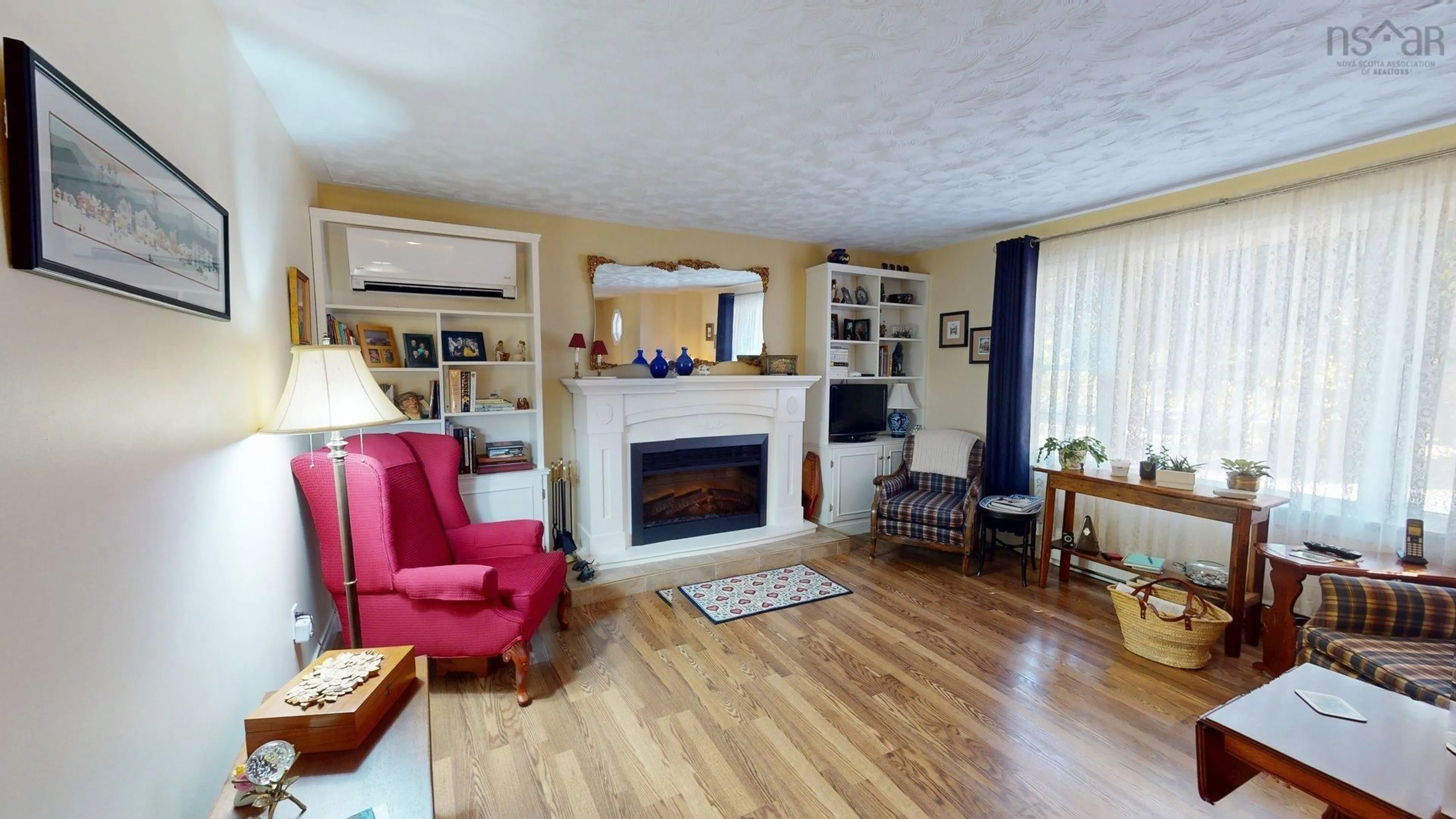 Living room with furniture, wood/laminate floor for 24 Hayden Dr, Berwick Nova Scotia B0P 1E0
