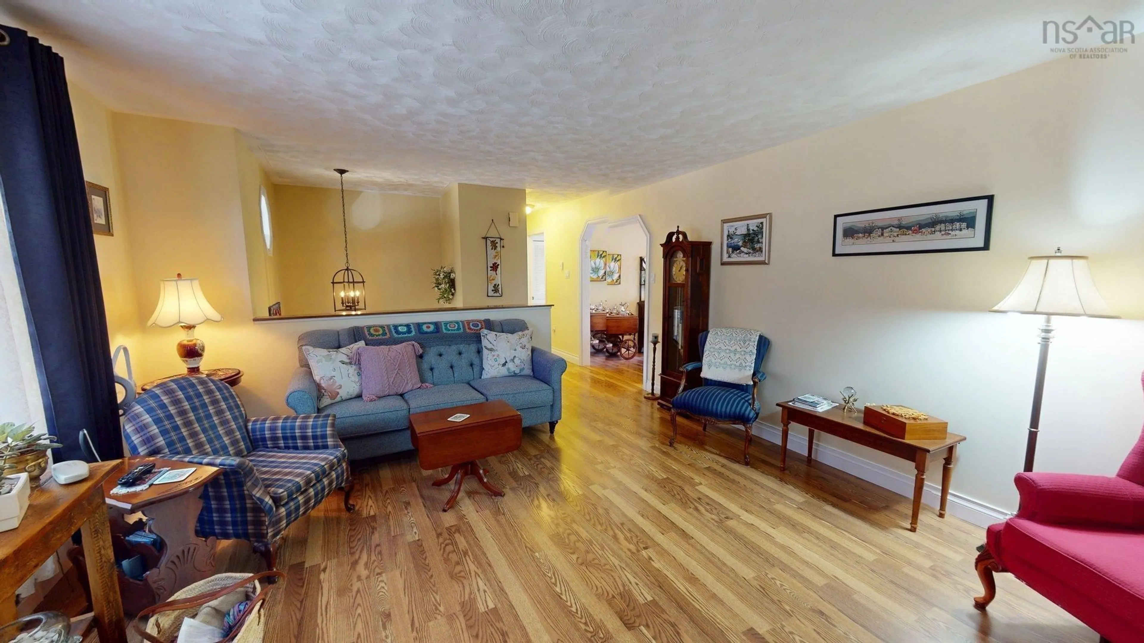 Living room with furniture, wood/laminate floor for 24 Hayden Dr, Berwick Nova Scotia B0P 1E0