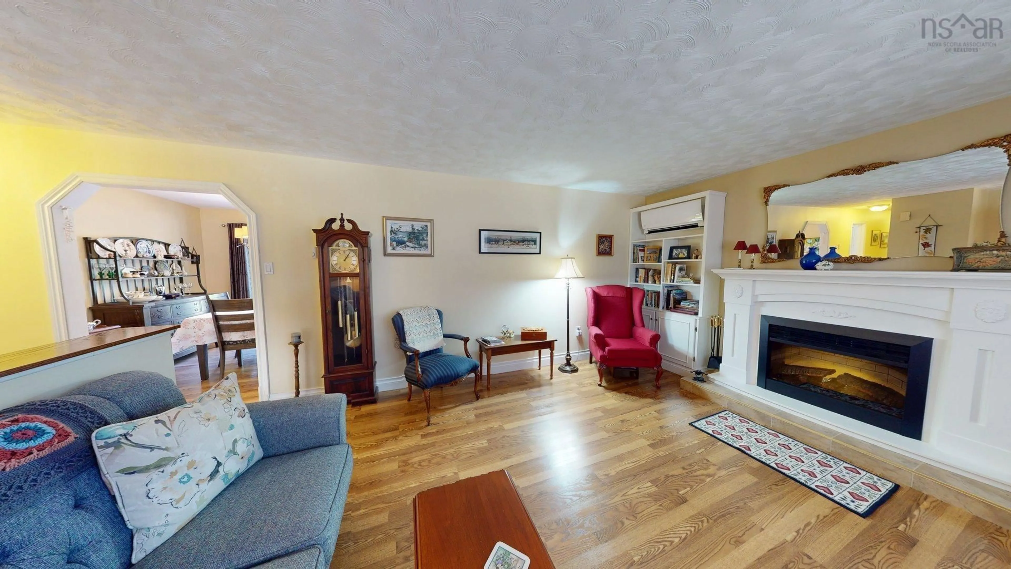 Living room with furniture, wood/laminate floor for 24 Hayden Dr, Berwick Nova Scotia B0P 1E0