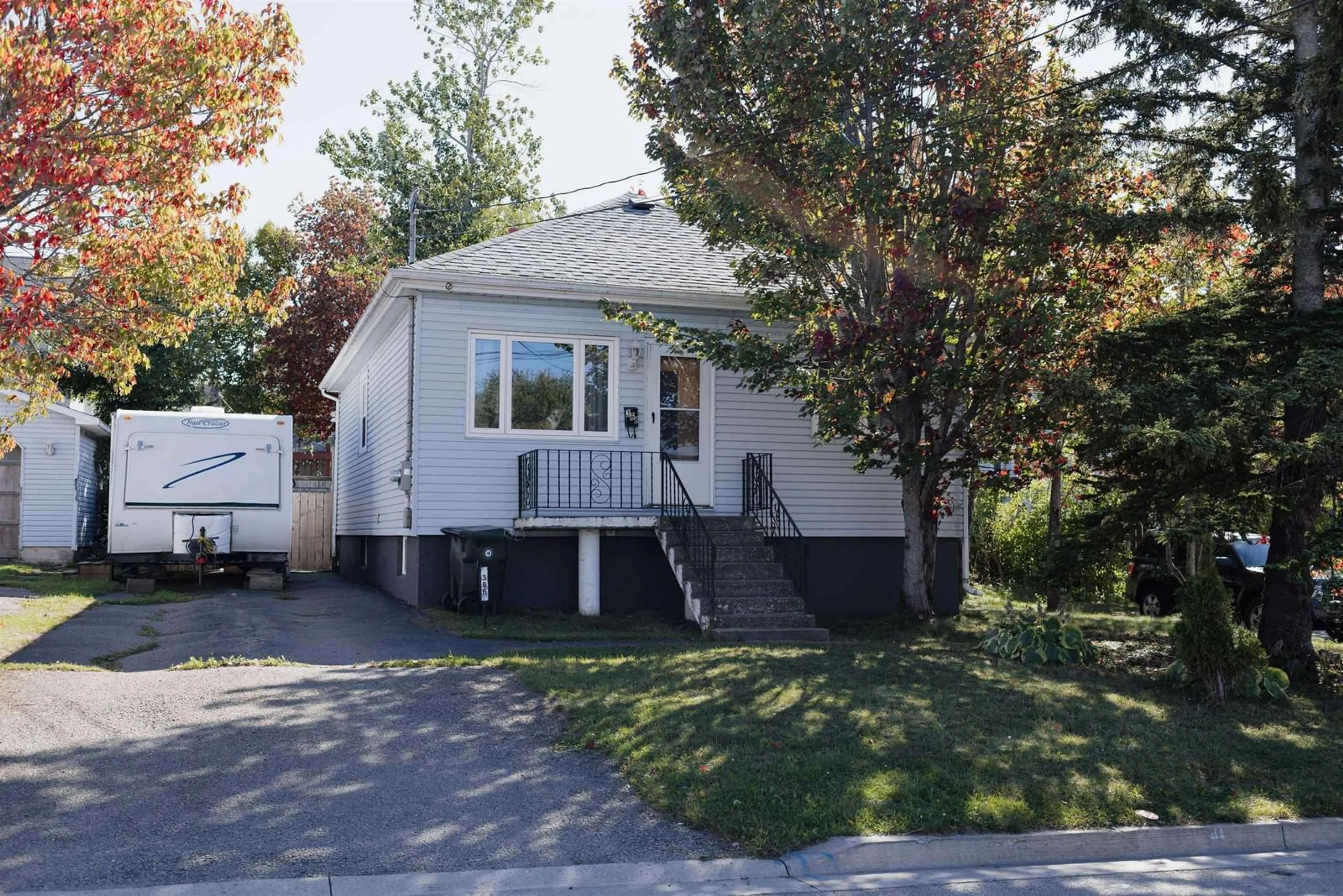 Home with vinyl exterior material, street for 366 Chestnut St, Sydney Nova Scotia B1P 4Y6
