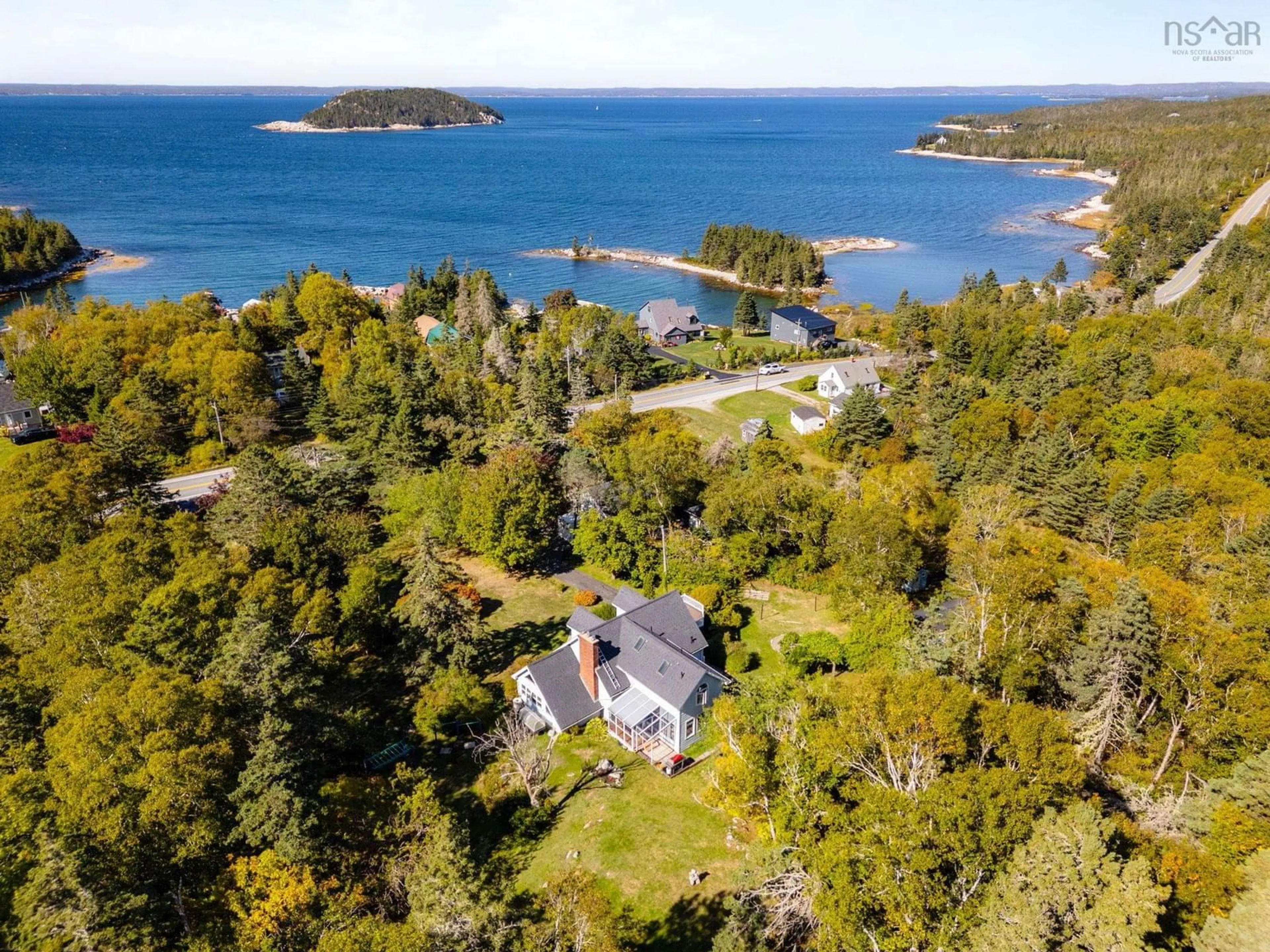 A pic from outside/outdoor area/front of a property/back of a property/a pic from drone, water/lake/river/ocean view for 8979 Peggys Cove Rd Rd, Indian Harbour Nova Scotia B3Z 3P2