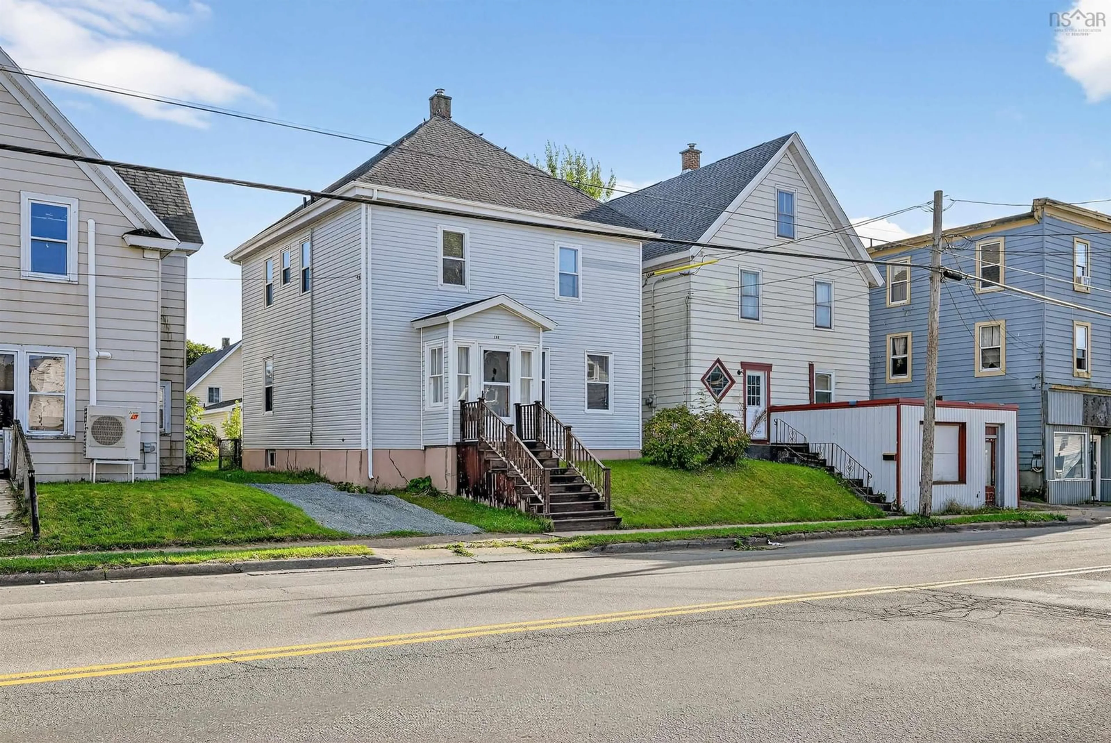 A pic from outside/outdoor area/front of a property/back of a property/a pic from drone, street for 290 Townsend Street, Sydney Nova Scotia B1P 5E9