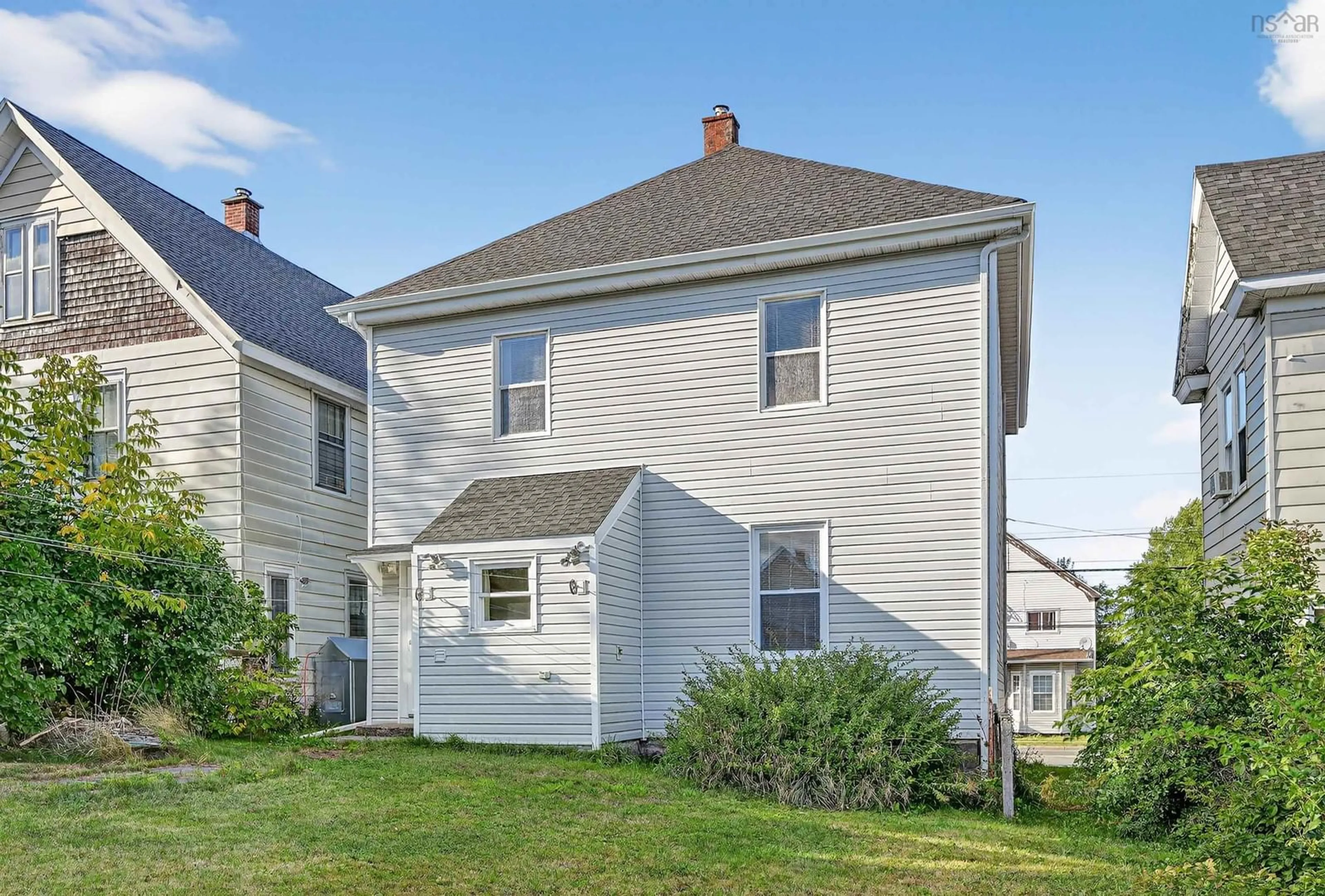 Home with vinyl exterior material, street for 290 Townsend Street, Sydney Nova Scotia B1P 5E9