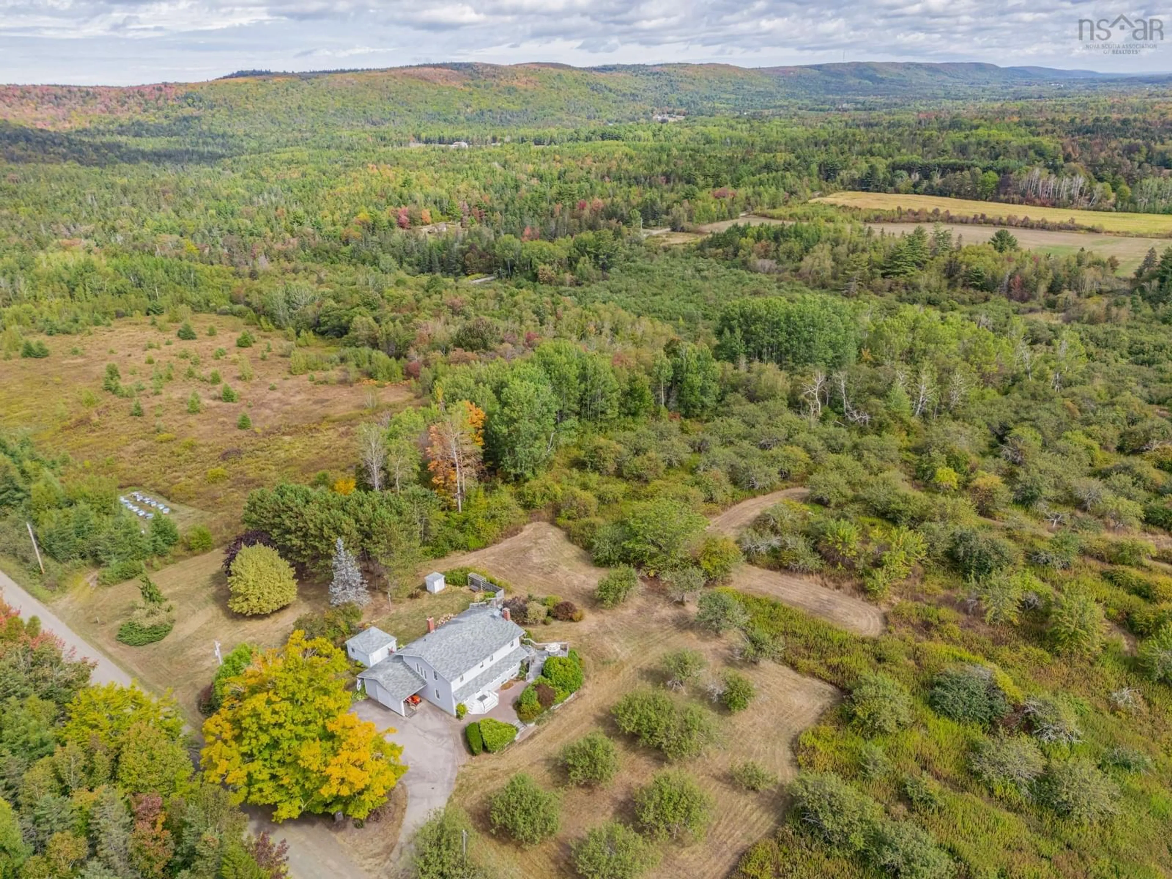 A pic from outside/outdoor area/front of a property/back of a property/a pic from drone, forest/trees view for 260 Phinney Mountain Rd, Upper Granville Nova Scotia B0S 1A0