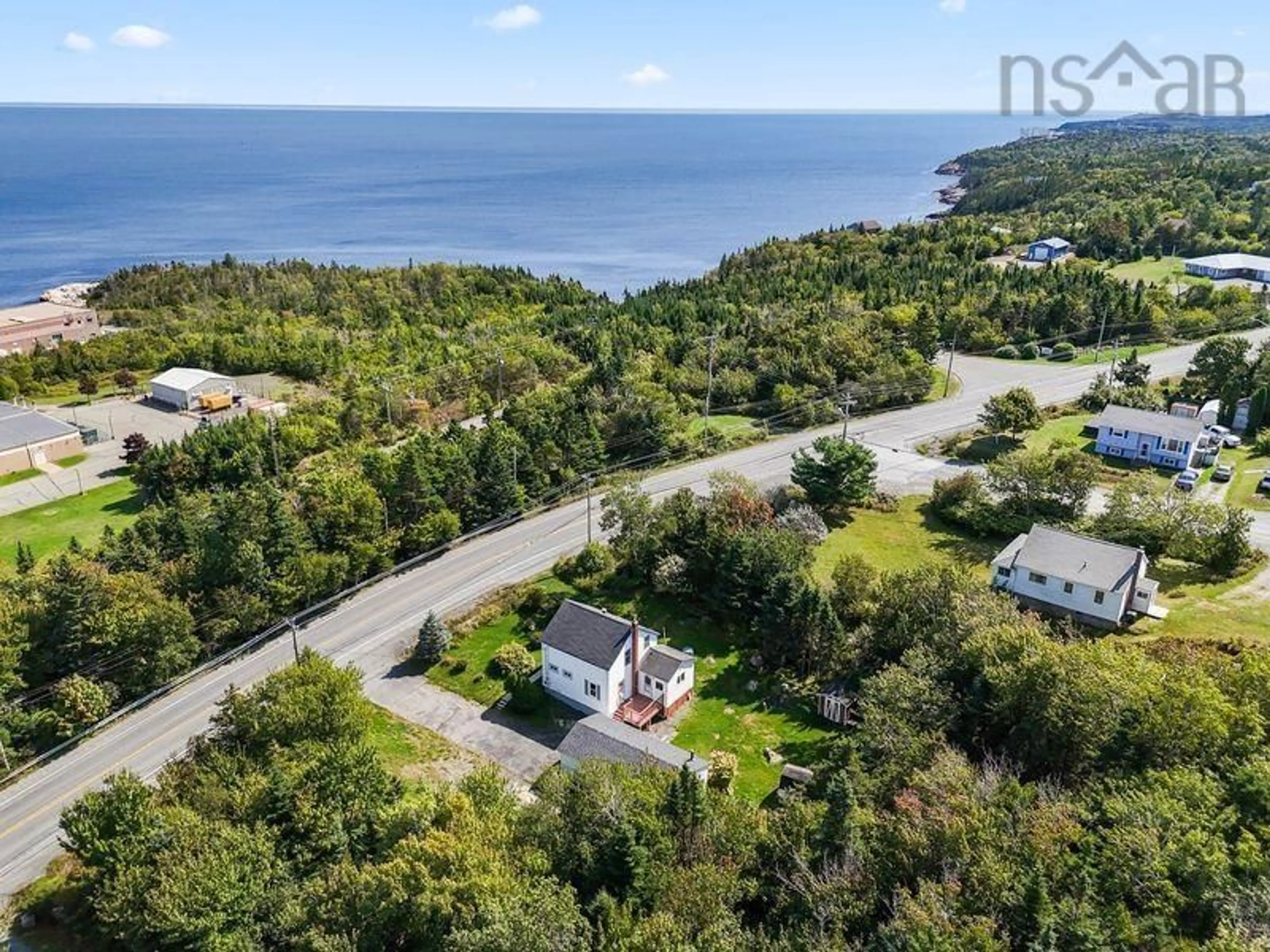 A pic from outside/outdoor area/front of a property/back of a property/a pic from drone, water/lake/river/ocean view for 129 Ketch Harbour Rd, Herring Cove Nova Scotia B3V 1J4