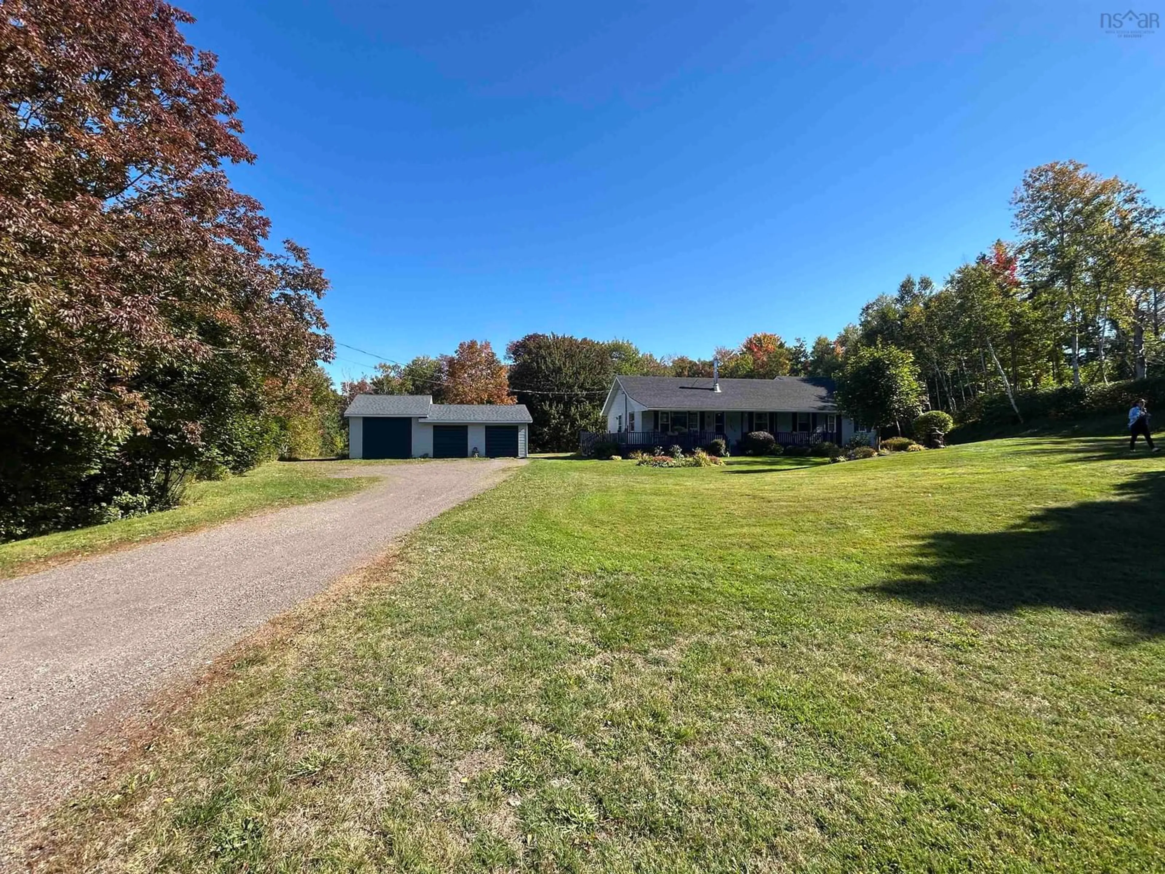 A pic from outside/outdoor area/front of a property/back of a property/a pic from drone, unknown for 3542 Highway 245, Maryvale Nova Scotia B2G 2L1