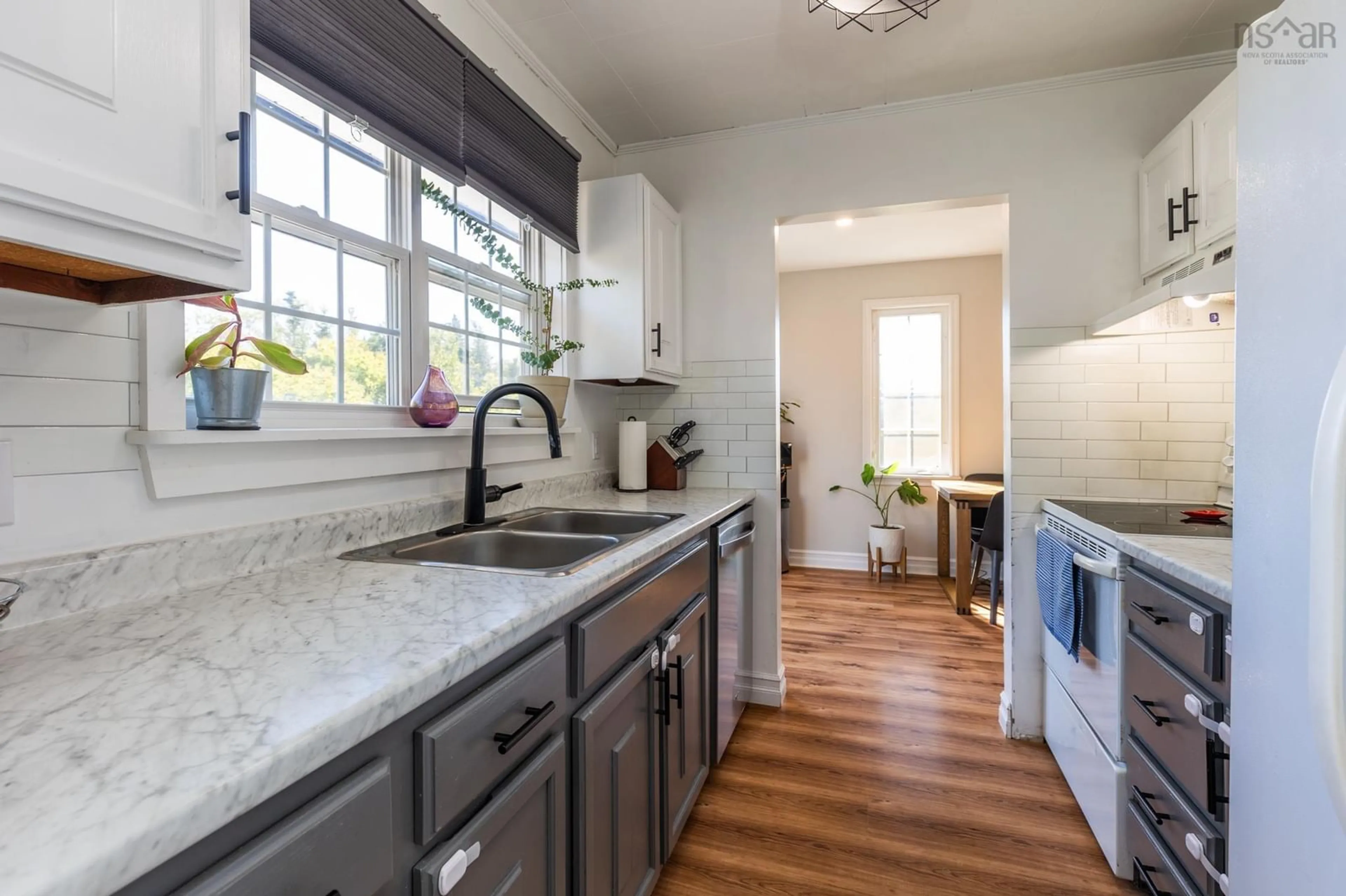 Open concept kitchen, ceramic/tile floor for 309 Highway 330, North East Point Nova Scotia B0W 3P0