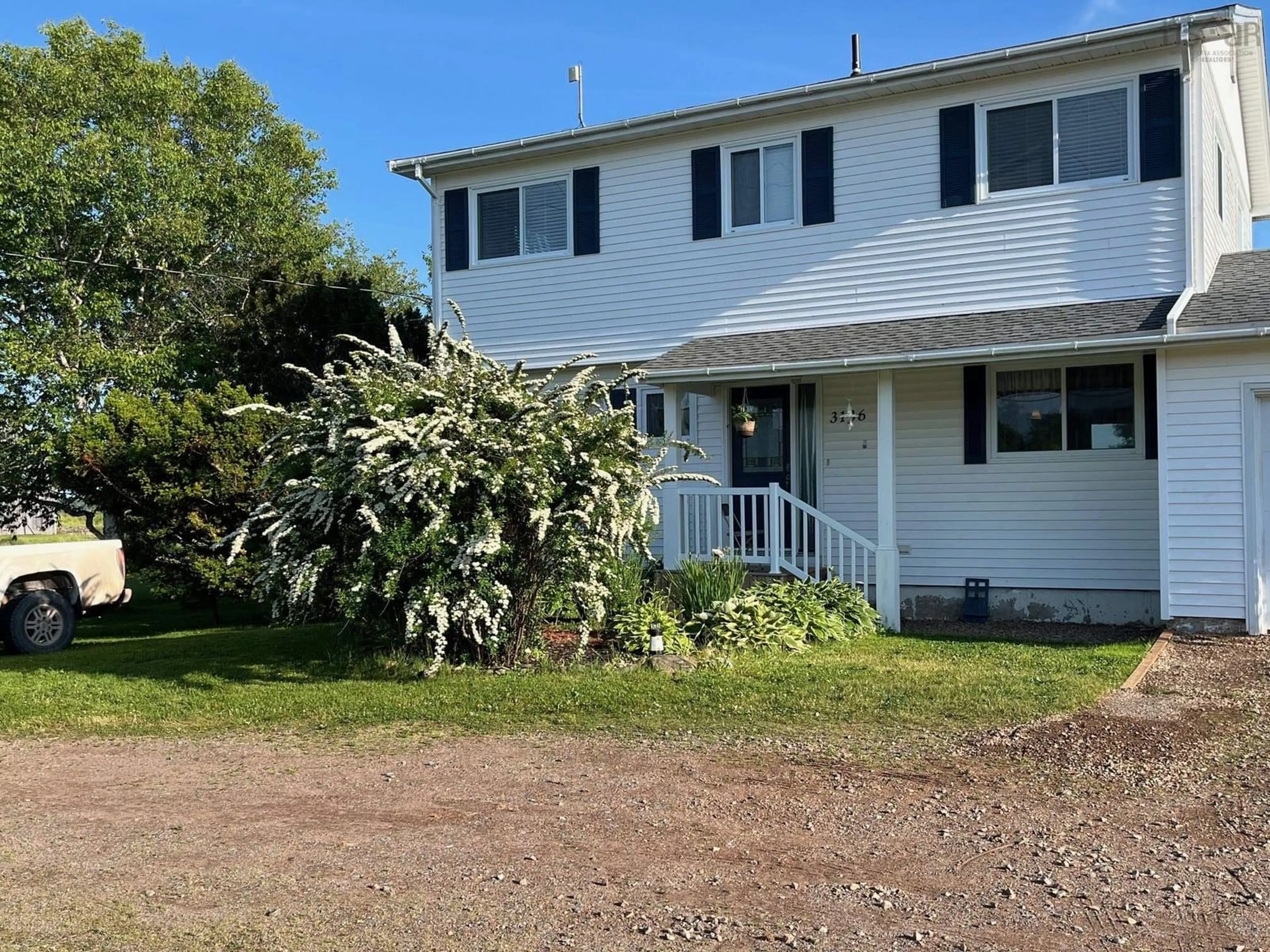 A pic from outside/outdoor area/front of a property/back of a property/a pic from drone, street for 3136 Highway 2, Economy Nova Scotia B0M 1B0