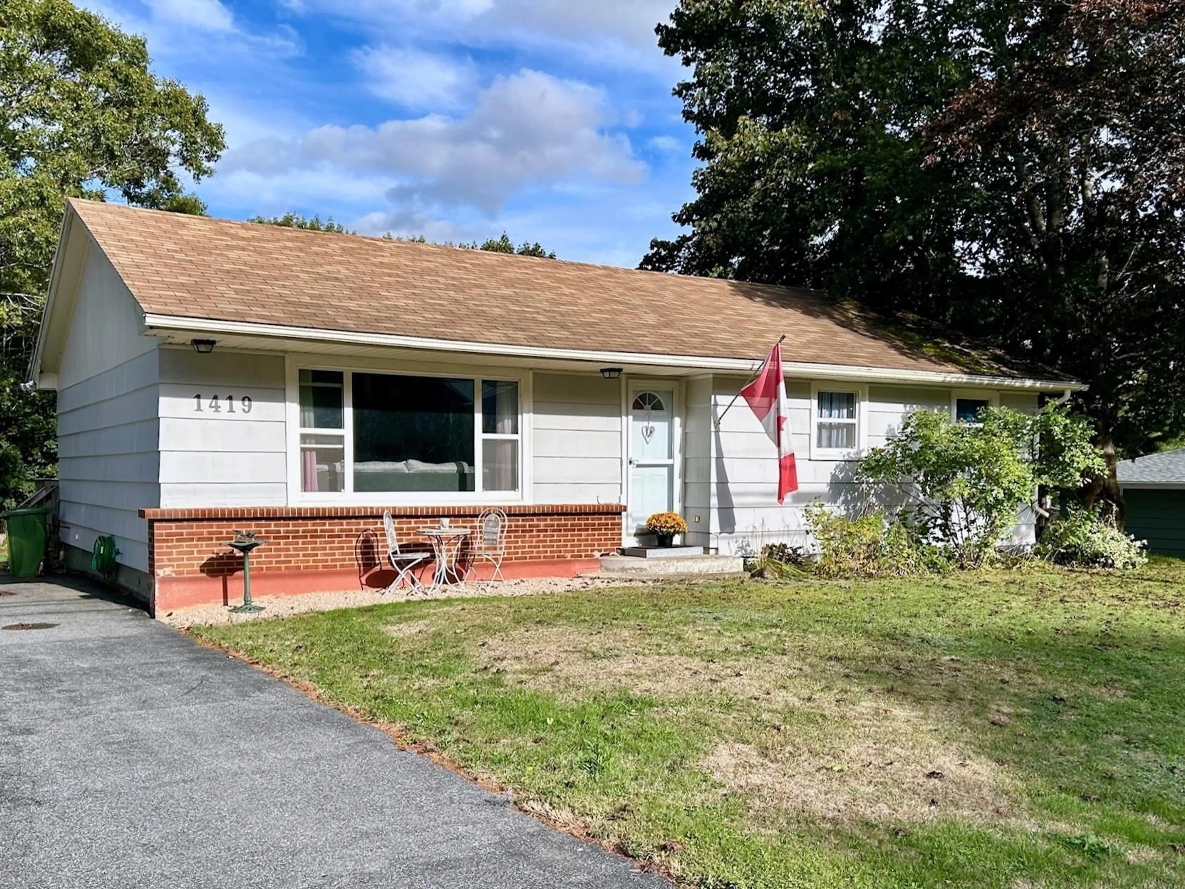 Home with vinyl exterior material, street for 1419 Highway 331, Pleasantville Nova Scotia B0R 1G0