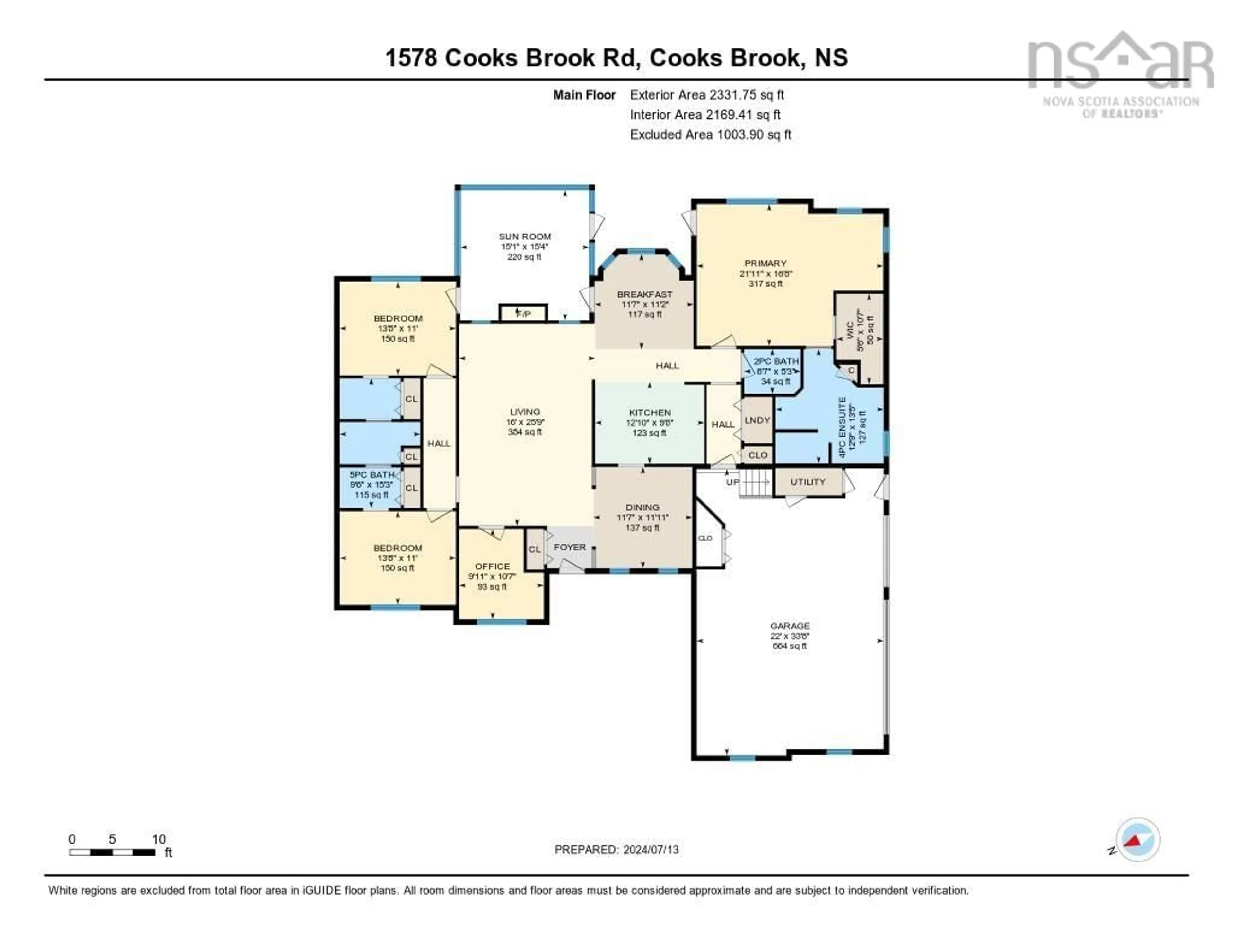 Floor plan for 1578 Cooks Brook Rd, Cooks Brook Nova Scotia B0N 2H0