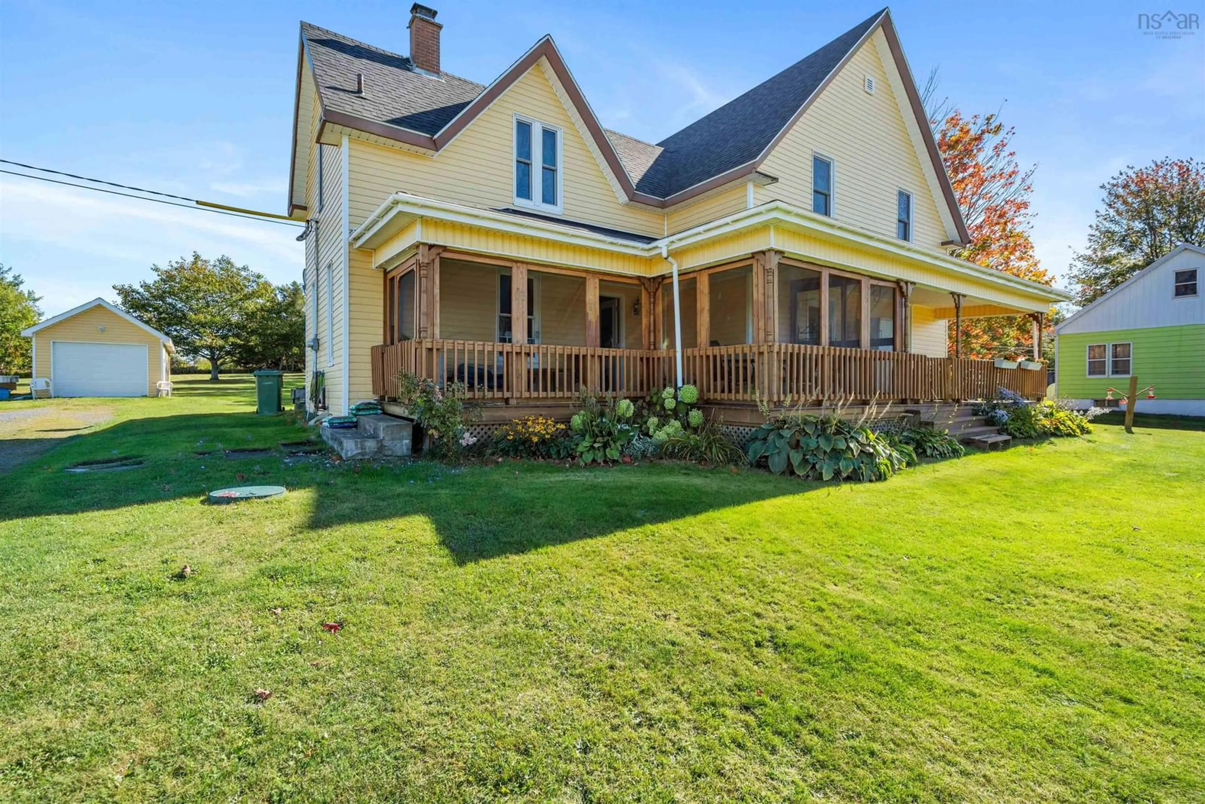 A pic from outside/outdoor area/front of a property/back of a property/a pic from drone, street for 5992 Pictou Landing Rd, Pictou Landing Nova Scotia B0K 1X0