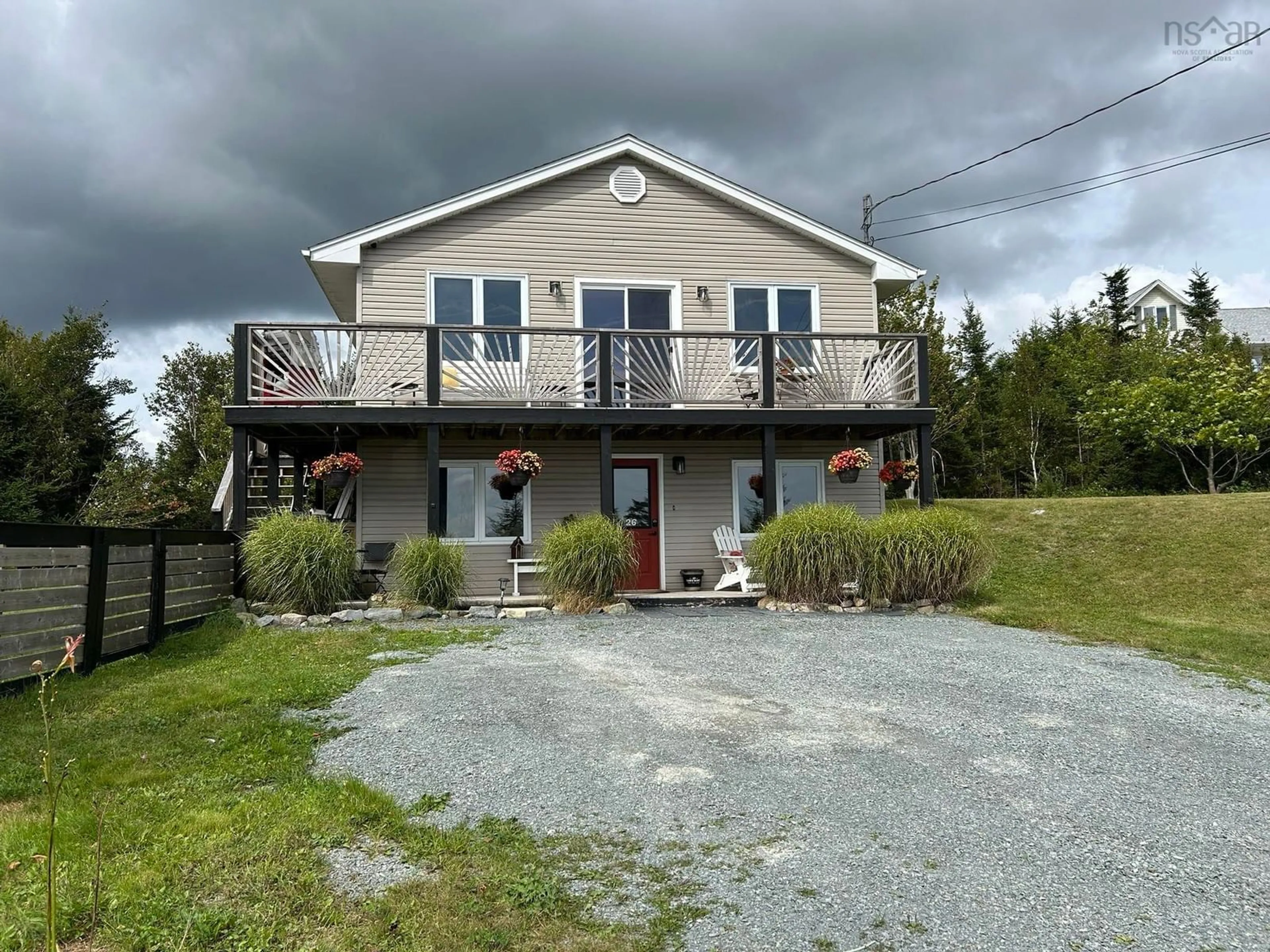 A pic from outside/outdoor area/front of a property/back of a property/a pic from drone, unknown for 26 Split Rock Dr, Salmon River Nova Scotia B0J 1P0