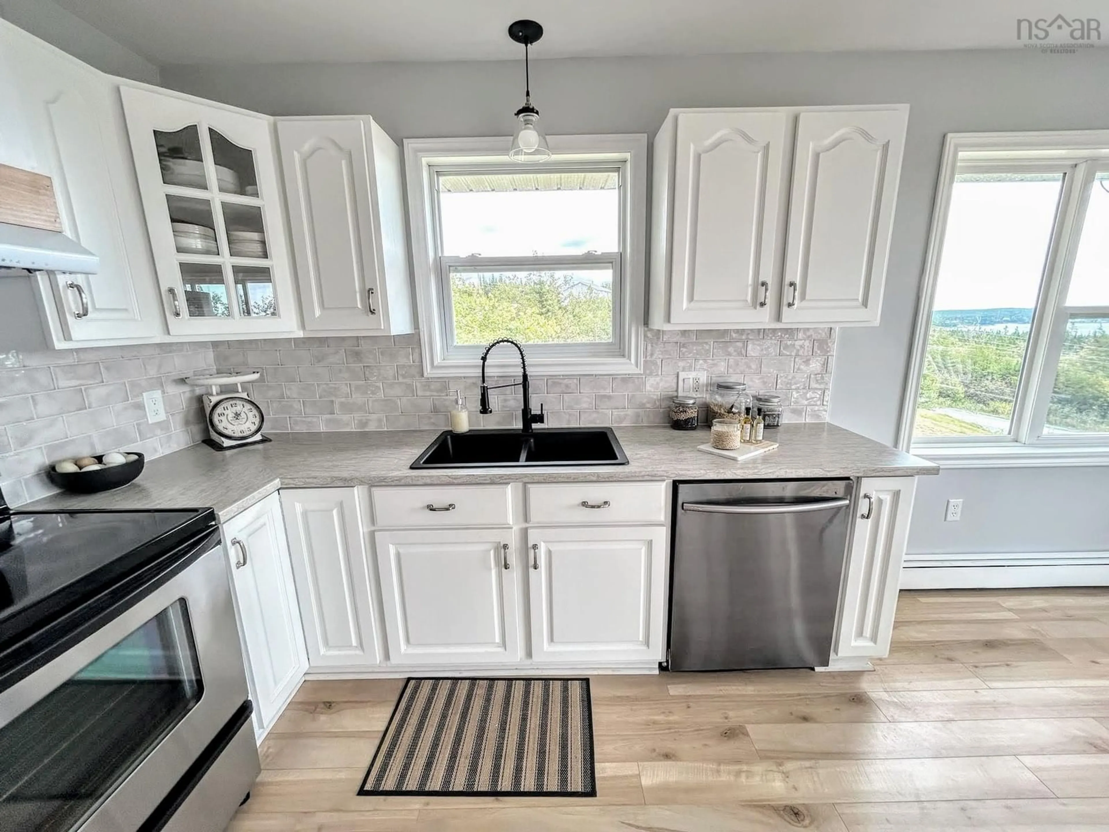 Open concept kitchen, ceramic/tile floor for 26 Split Rock Dr, Salmon River Nova Scotia B0J 1P0