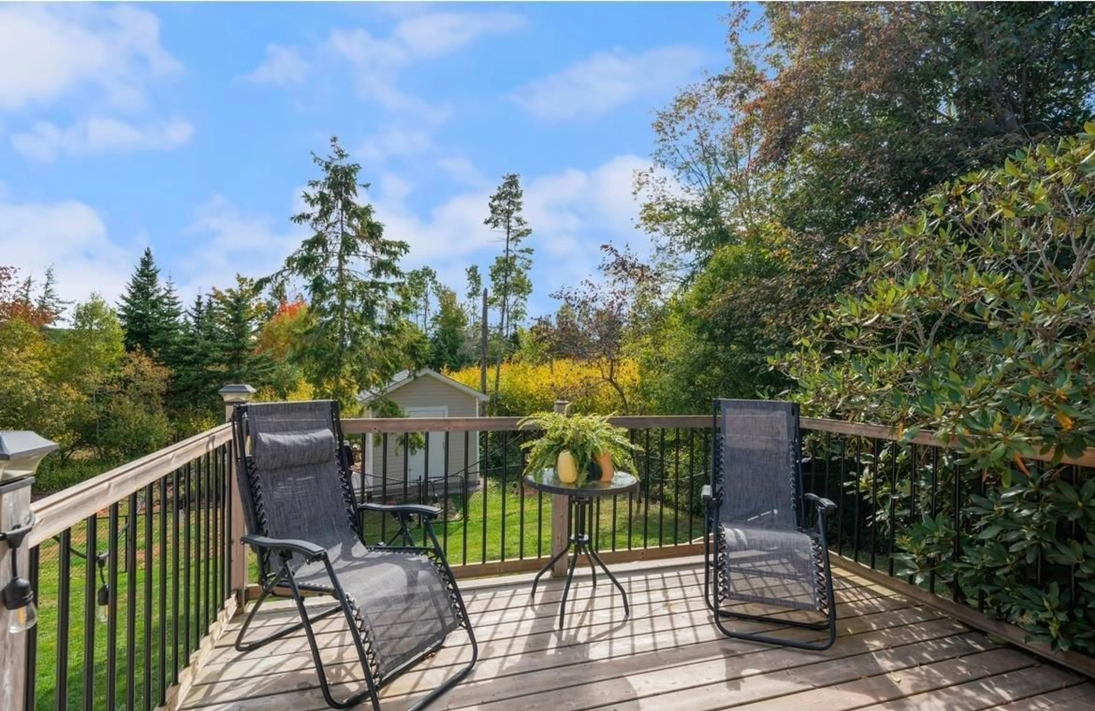 Patio, water/lake/river/ocean view for 56 Edgehill Dr #228, Valley Nova Scotia B6L 3K2