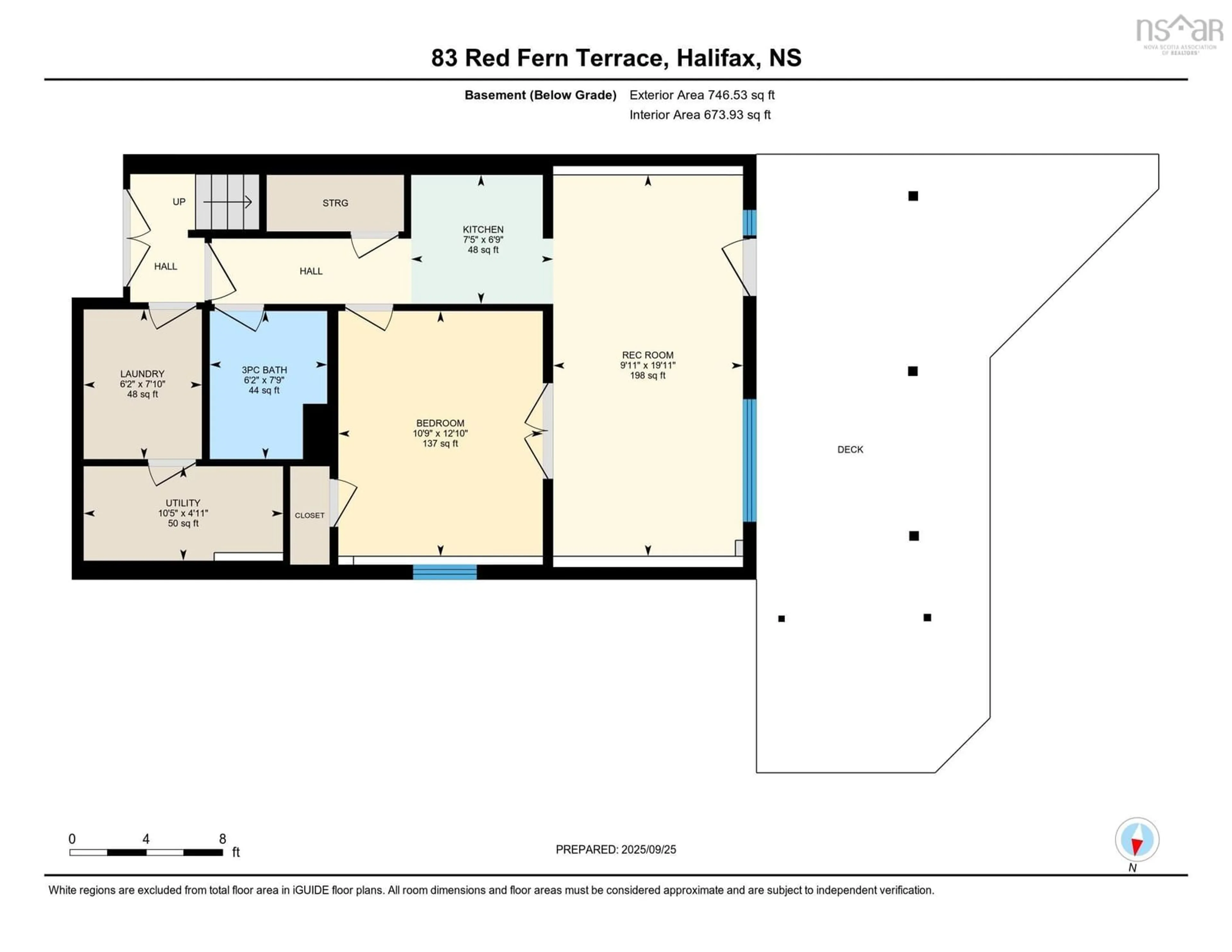 Floor plan for 83 Red Fern Terr, Halifax Nova Scotia B3S 1K9