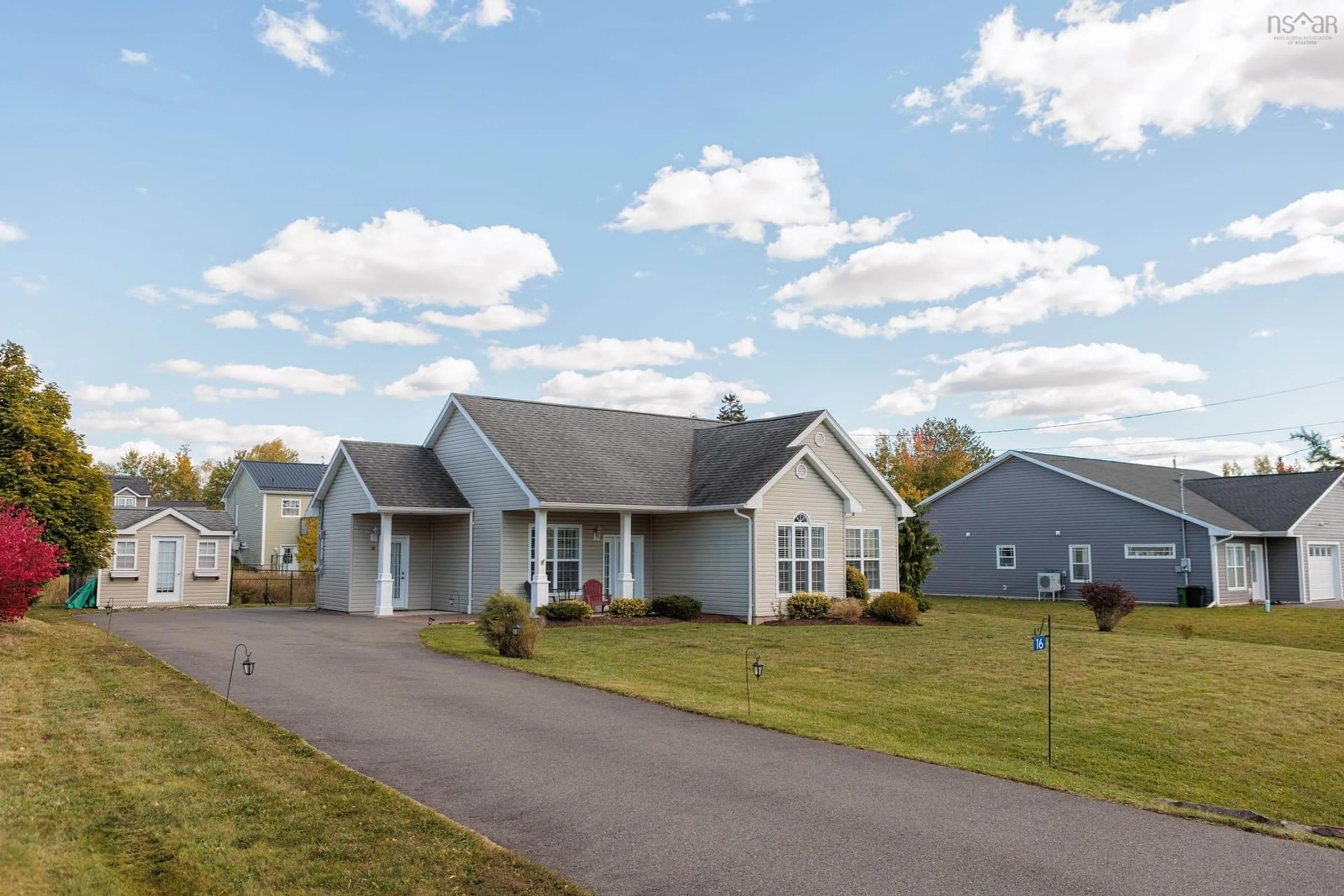 Home with vinyl exterior material, street for 16 Corey Dr, Bible Hill Nova Scotia B2N 6G7