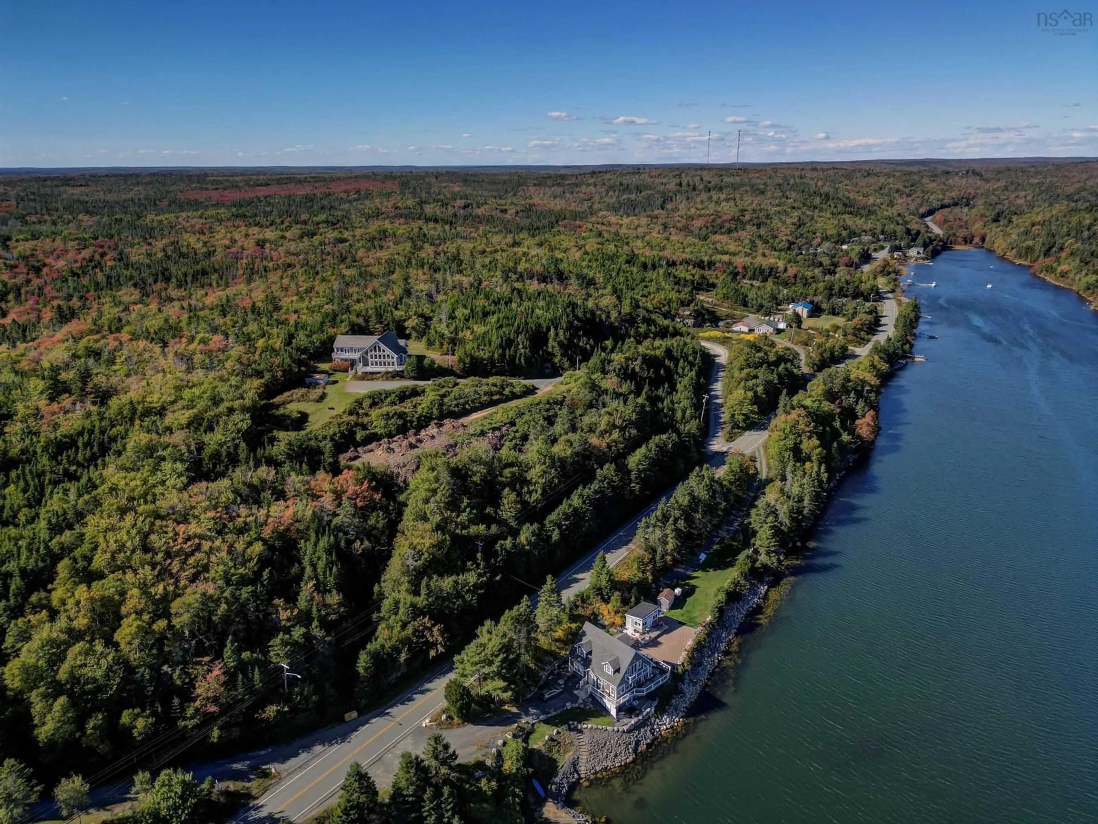 A pic from outside/outdoor area/front of a property/back of a property/a pic from drone, water/lake/river/ocean view for 901 Terence Bay Rd, Terence Bay Nova Scotia B3T 1X2