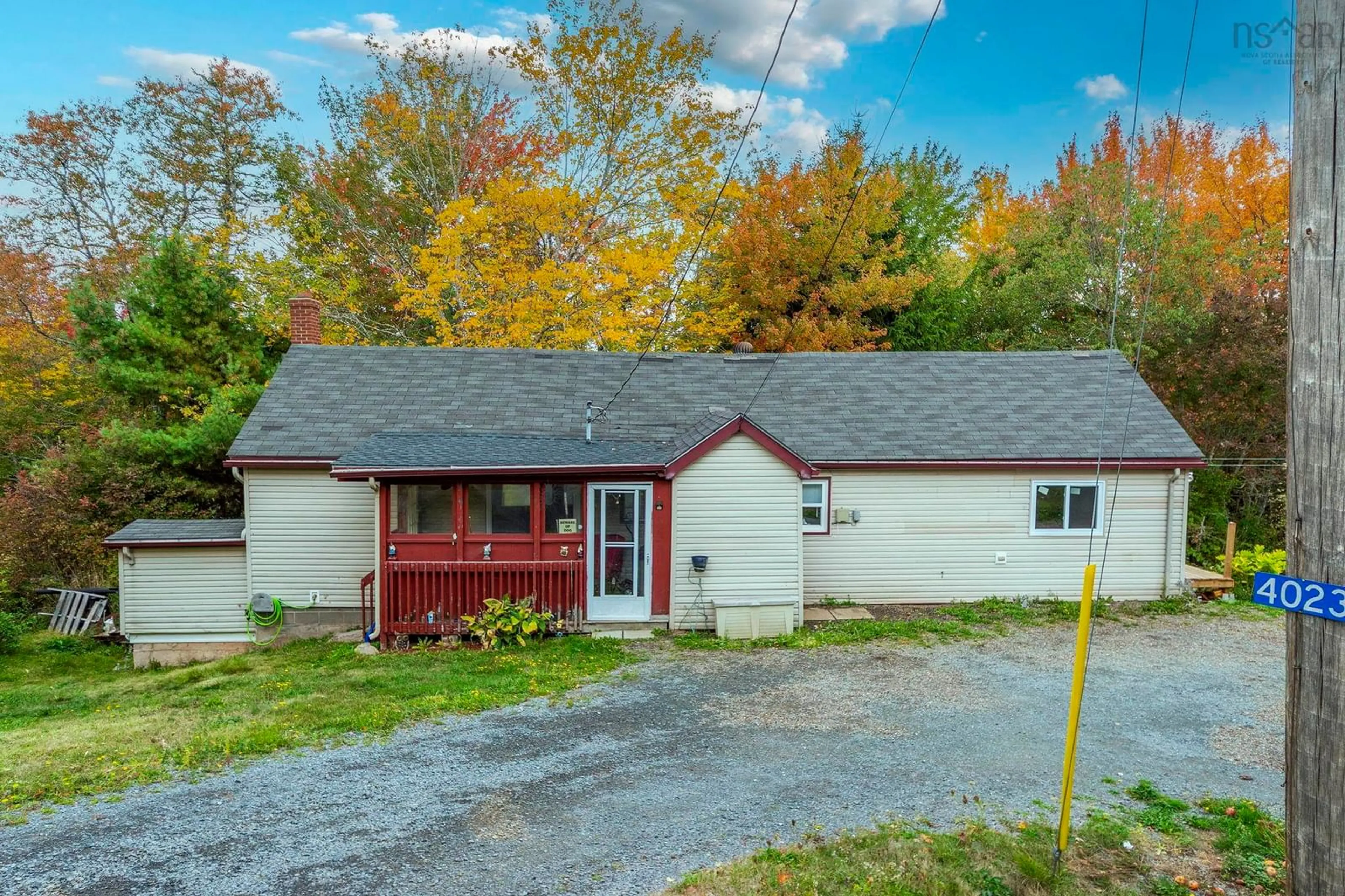 A pic from outside/outdoor area/front of a property/back of a property/a pic from drone, street for 4023 Highway 236, Kennetcook Nova Scotia B0N 1T0