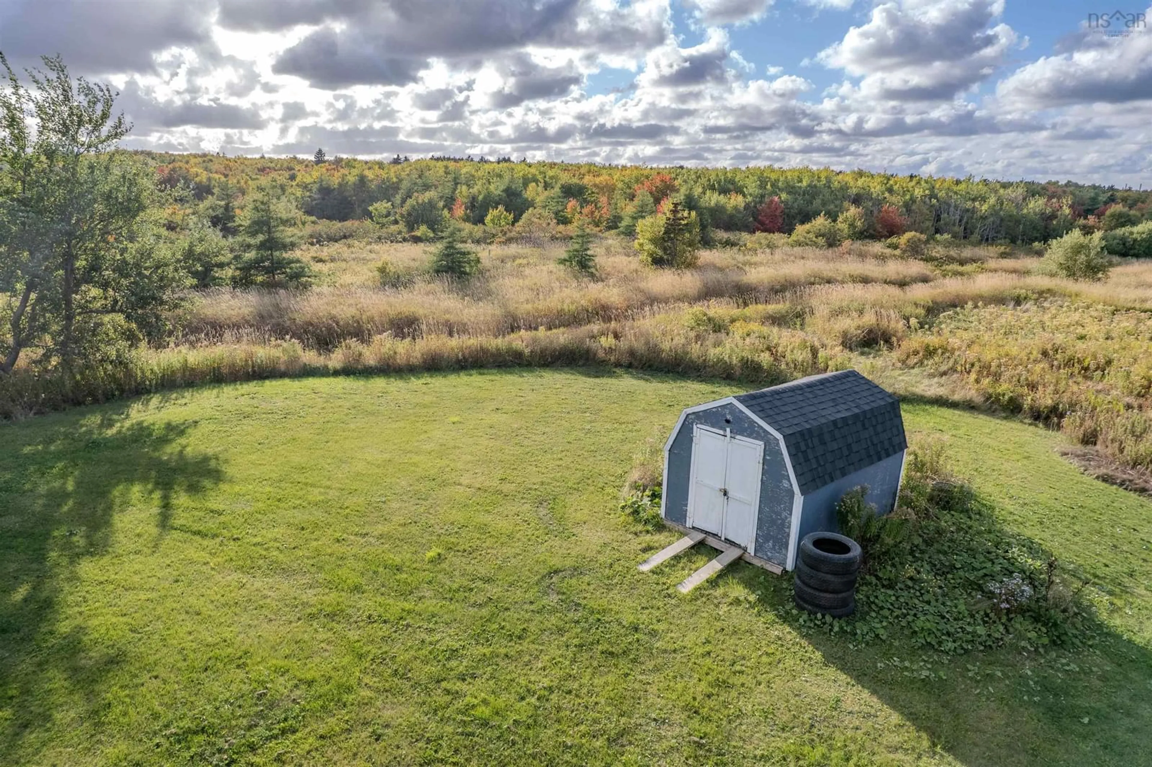 A pic from outside/outdoor area/front of a property/back of a property/a pic from drone, water/lake/river/ocean view for 101 Wallace Rd, Glace Bay Nova Scotia B1A 4N6