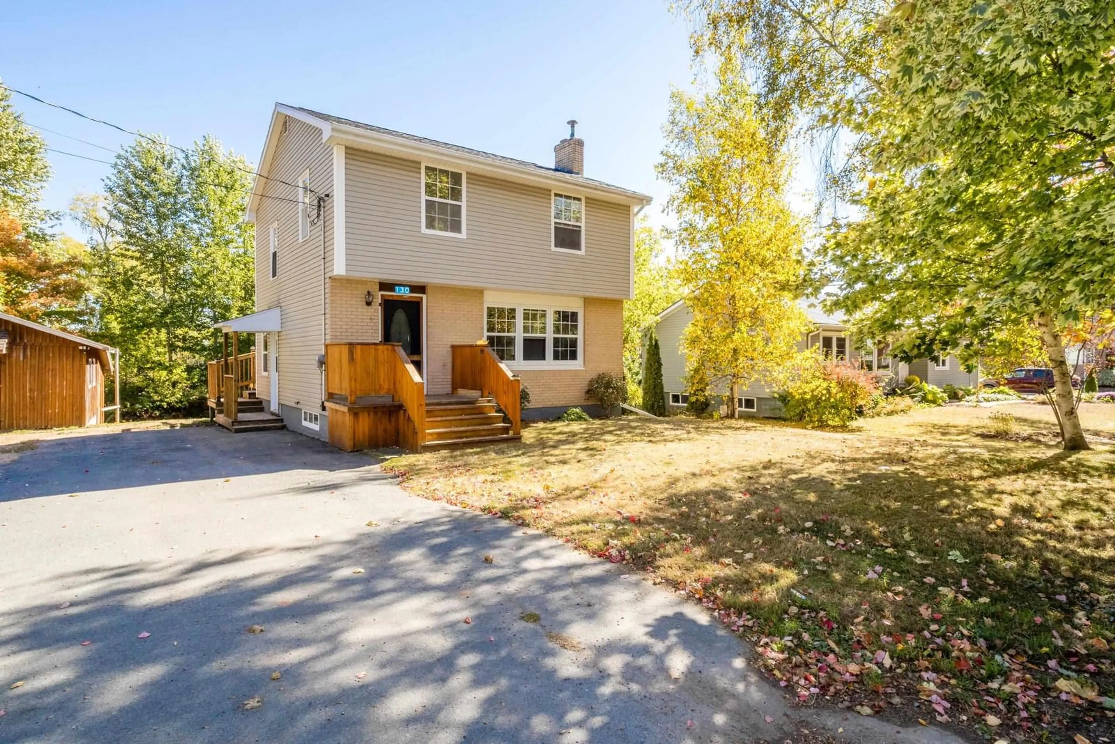 Home with vinyl exterior material, street for 130 Foster St, Berwick Nova Scotia B0P 1E0