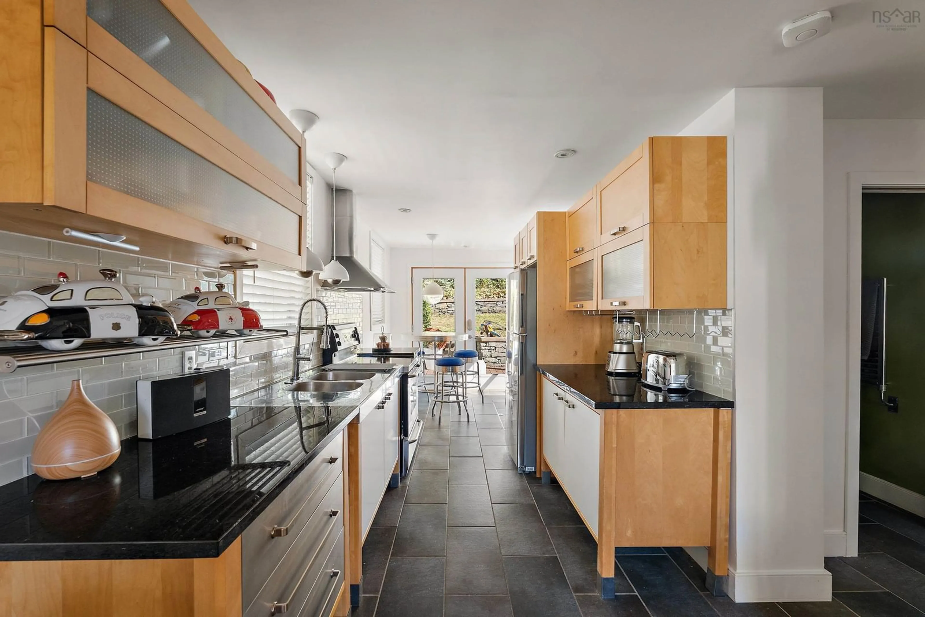 Contemporary kitchen, ceramic/tile floor for 3207 Glendale Rd, West End Nova Scotia B3L 3S4