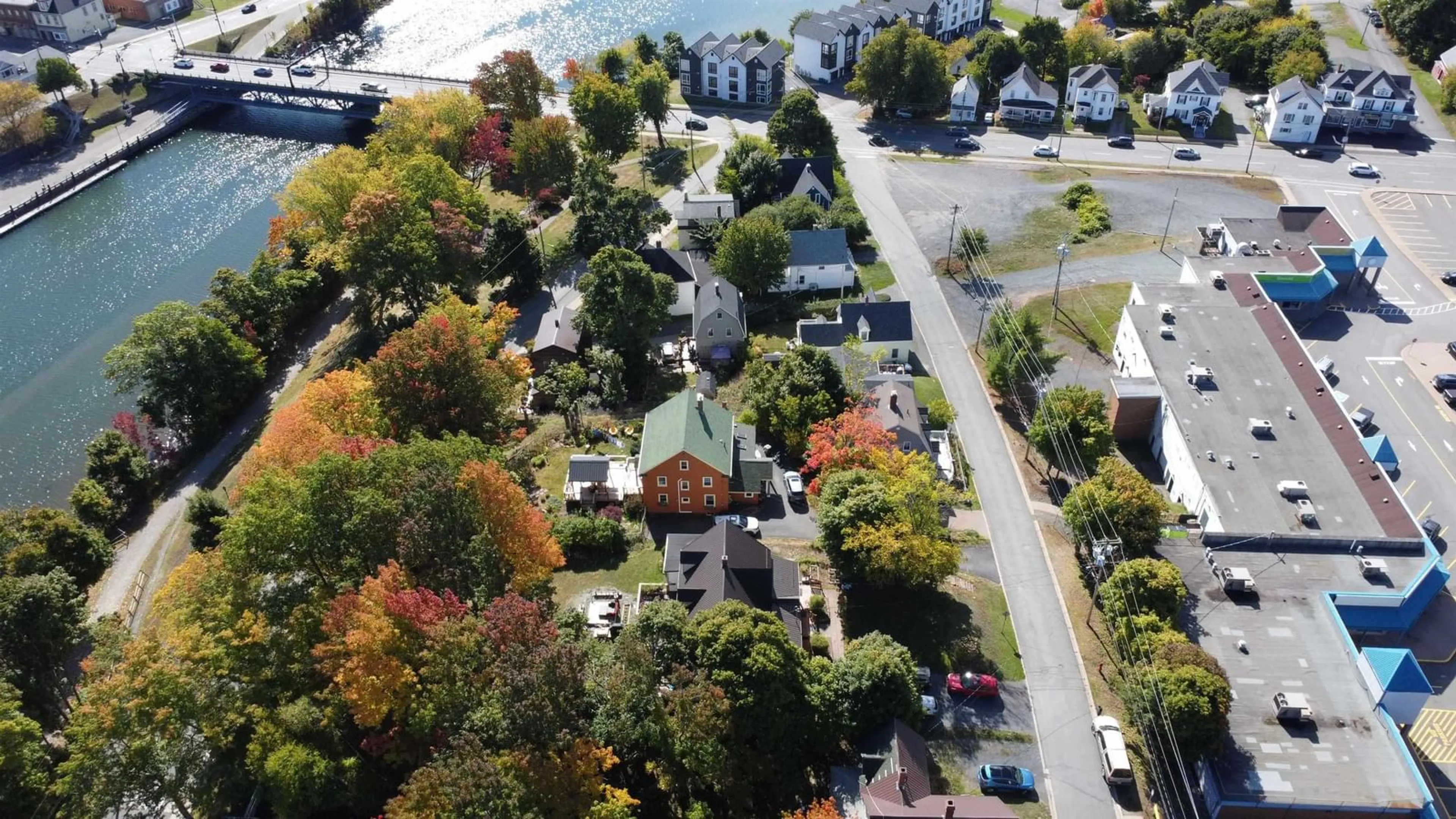 A pic from outside/outdoor area/front of a property/back of a property/a pic from drone, street for 65 Company St, New Glasgow Nova Scotia B2H 1N9