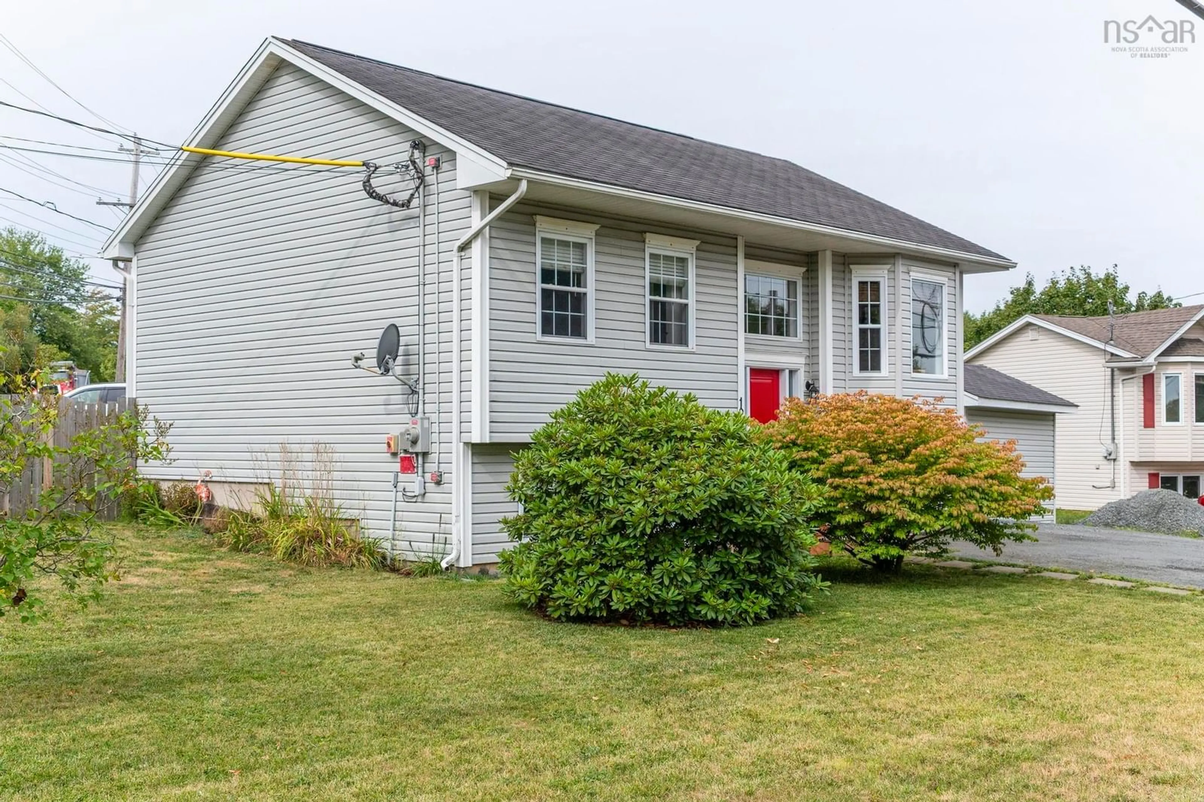 Home with vinyl exterior material, street for 1200 Sackville Dr, Middle Sackville Nova Scotia B4E 3G1