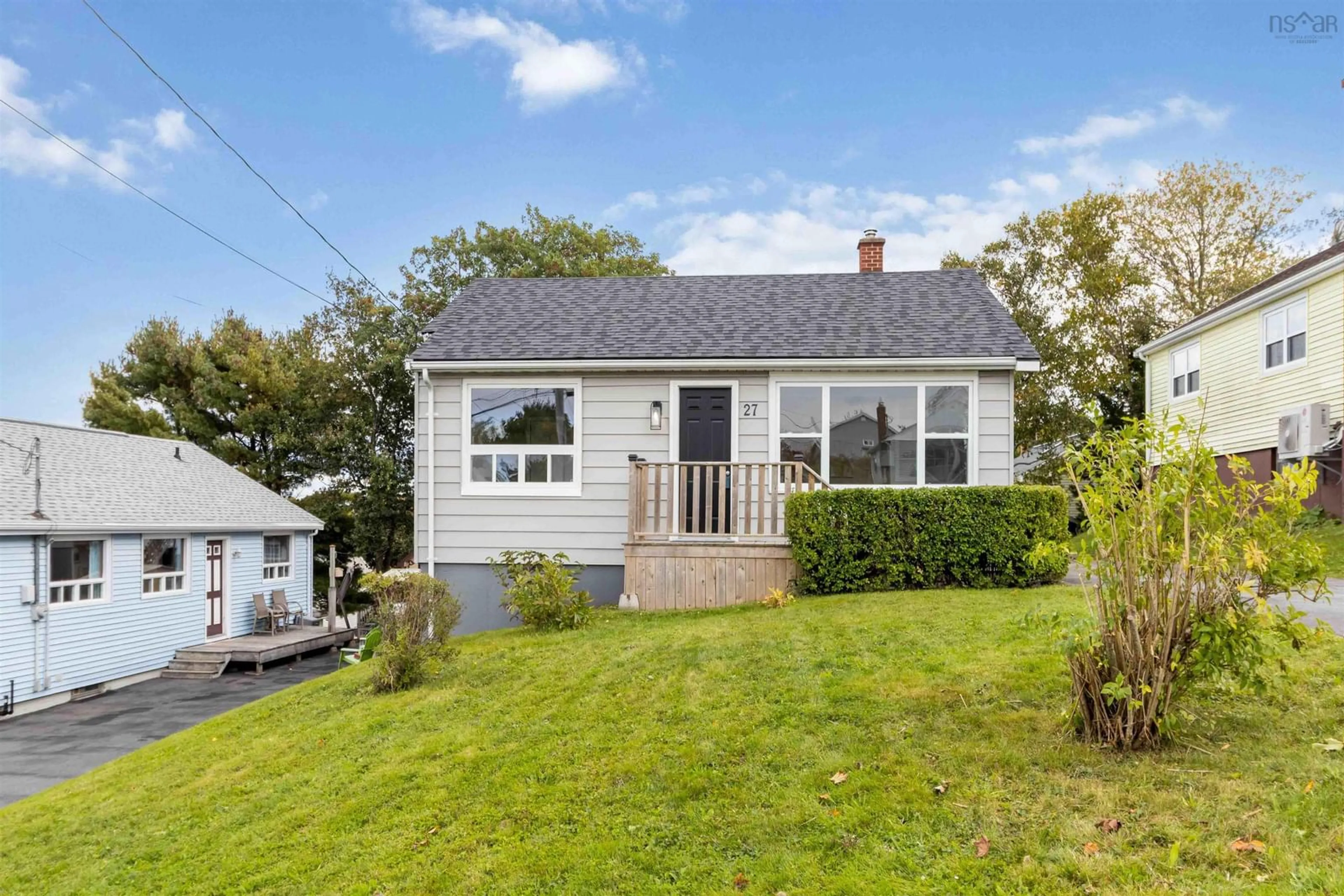 Home with vinyl exterior material, street for 27 Arvida Ave, Halifax Nova Scotia B3R 1K7