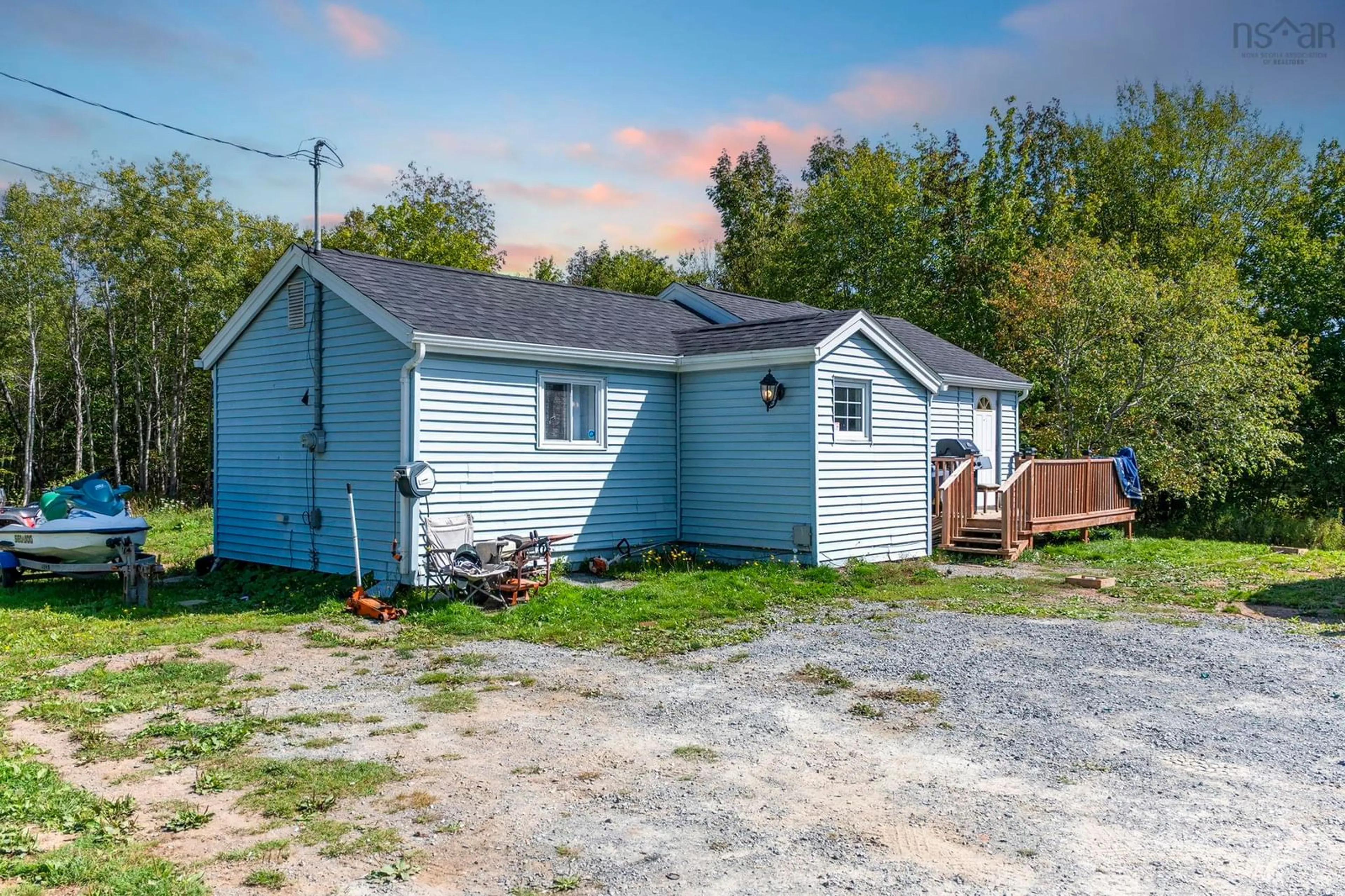 A pic from outside/outdoor area/front of a property/back of a property/a pic from drone, street for 1648 Oldham Rd, Goffs Nova Scotia B2T 1B9