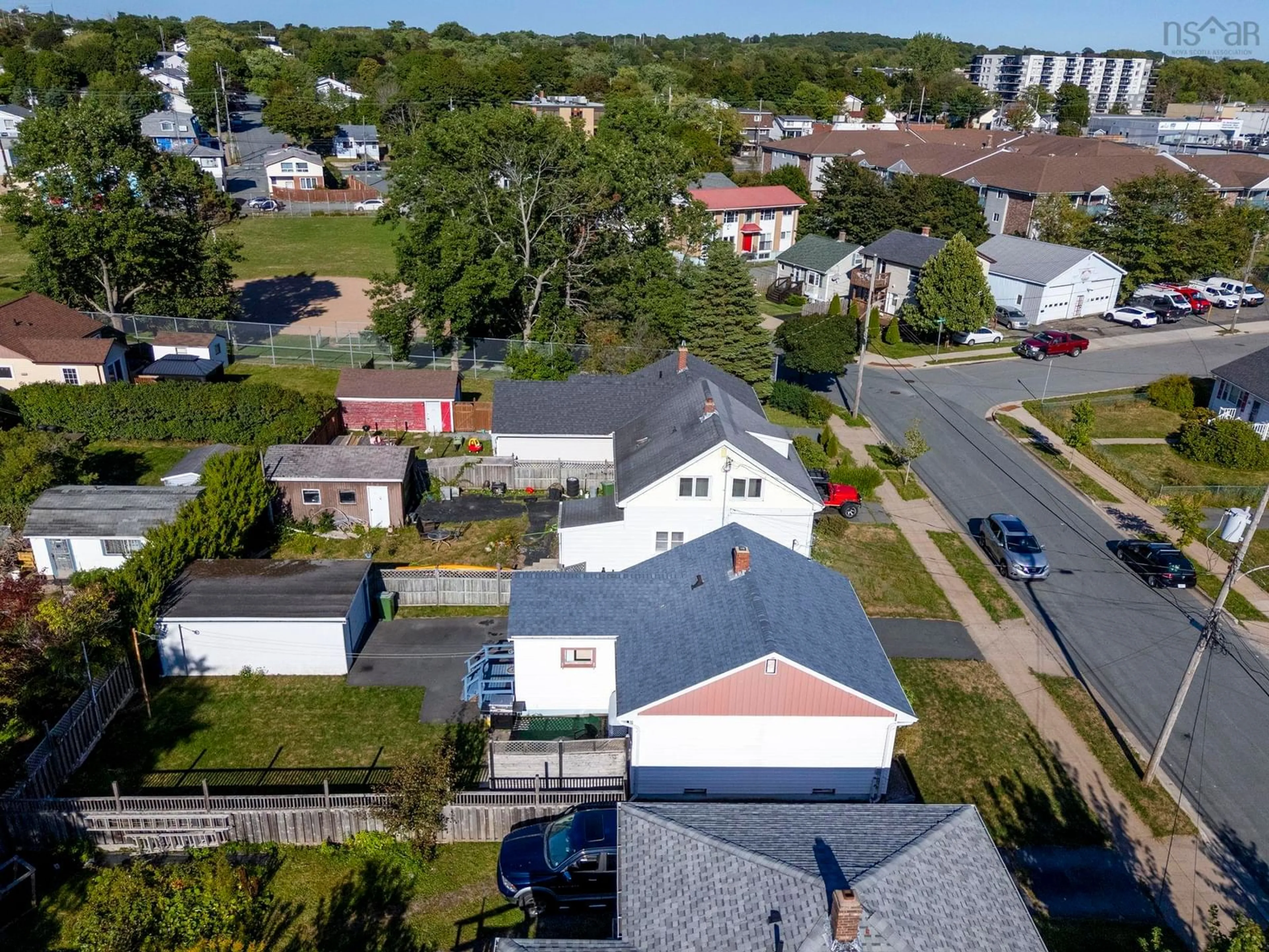 A pic from outside/outdoor area/front of a property/back of a property/a pic from drone, city buildings view from balcony for 21 Howe St, Dartmouth Nova Scotia B2A 3G2