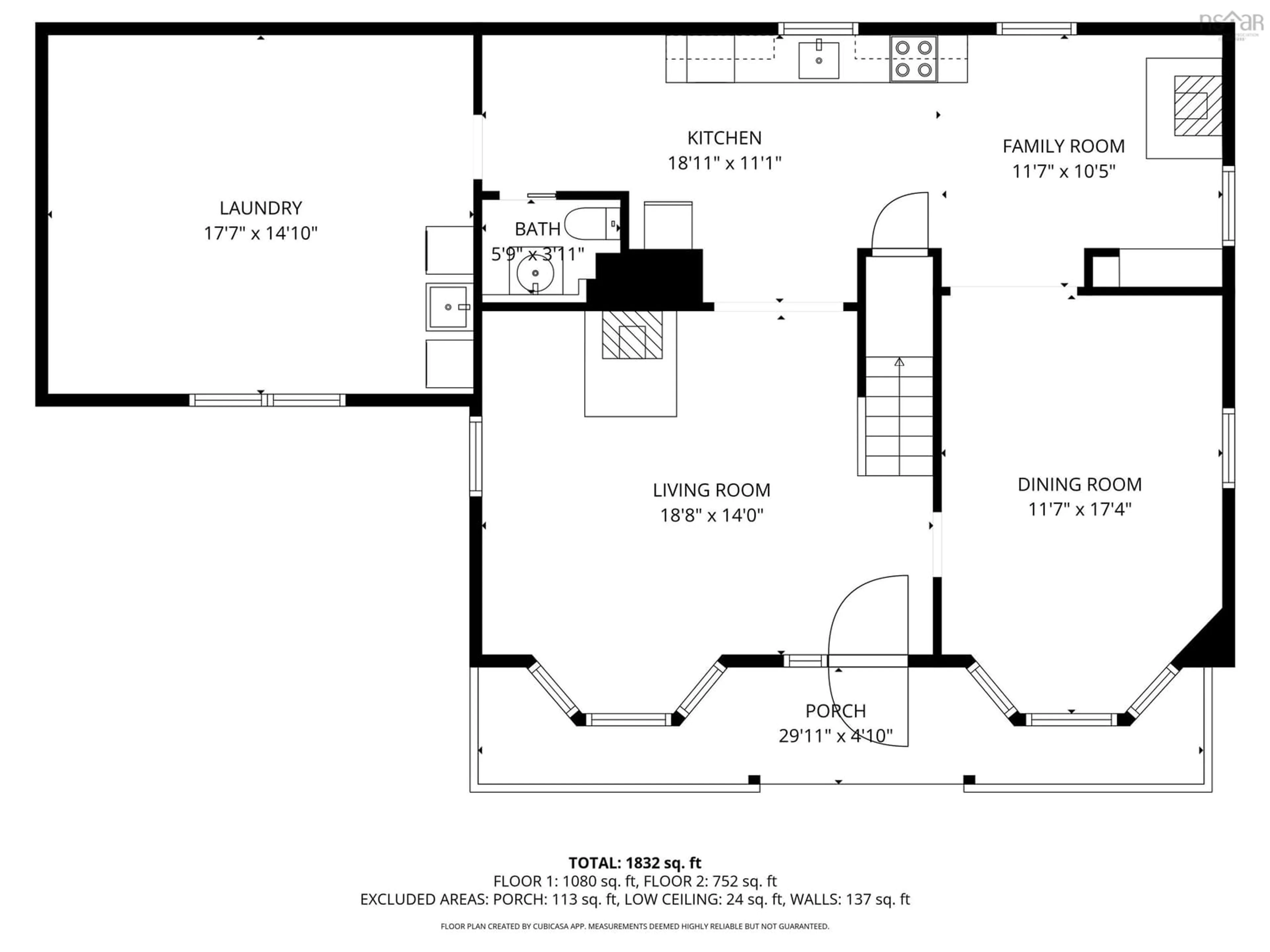 Floor plan for 314 Carleton Rd, Lawrencetown Nova Scotia B0S 1M0