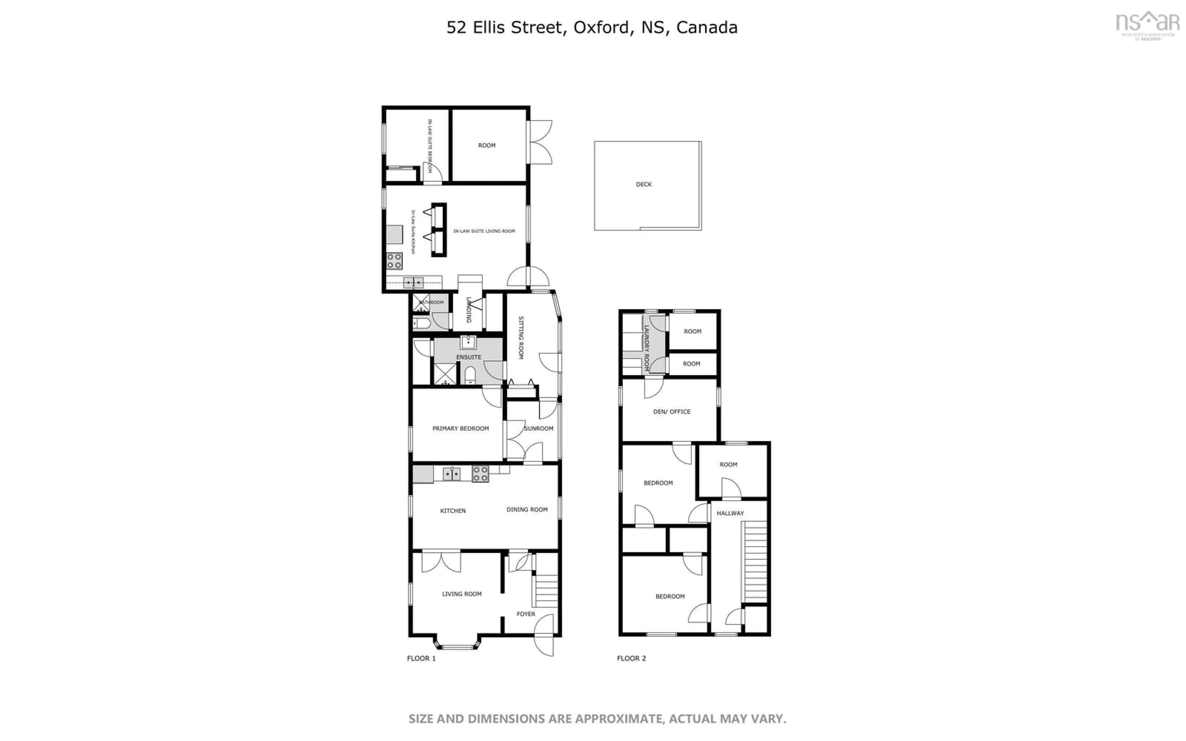 Floor plan for 52 Ellis St, Oxford Nova Scotia B0M 1P0