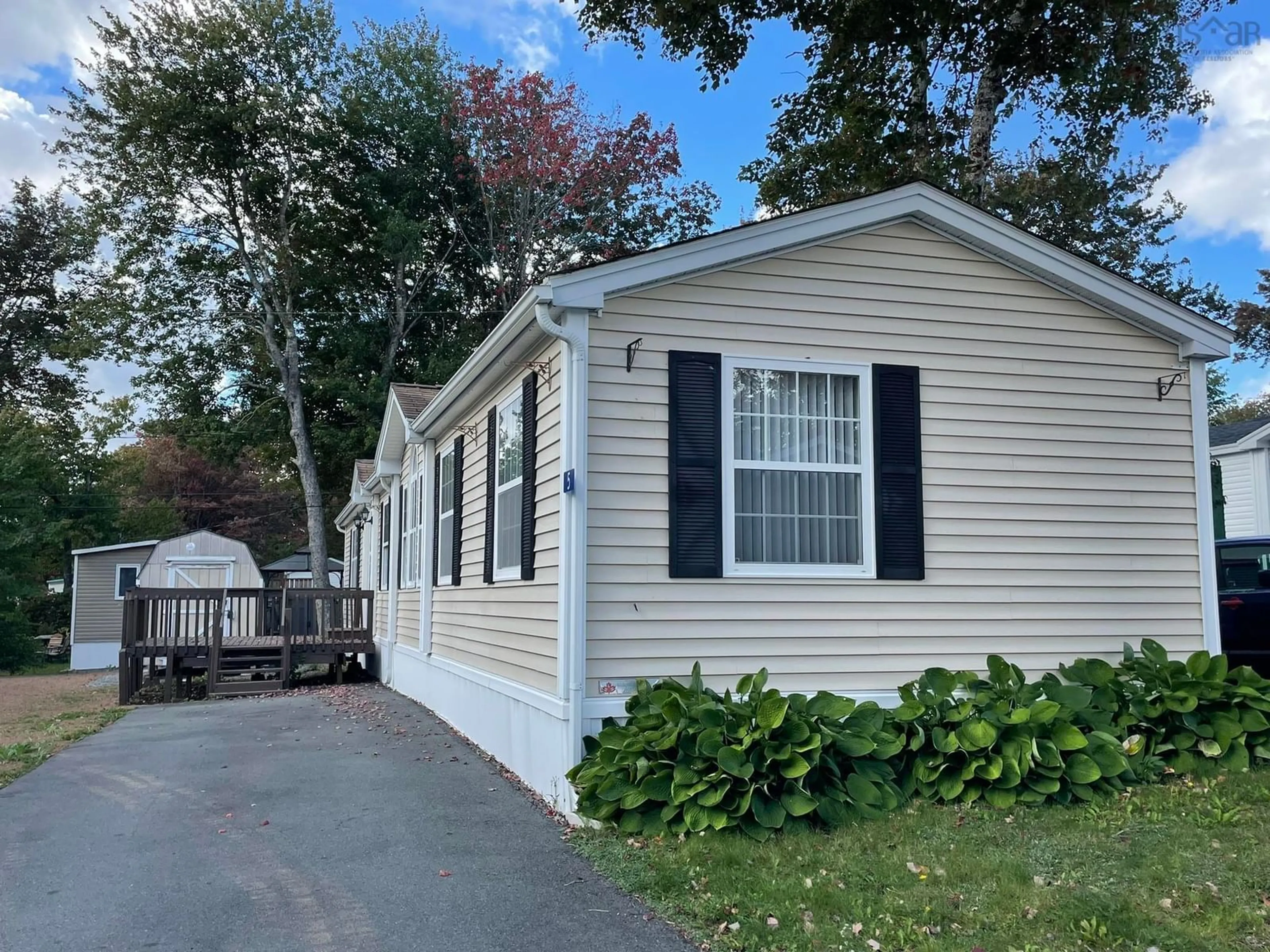 Home with vinyl exterior material, street for 5 First St, Lucasville Nova Scotia B4B 1P8