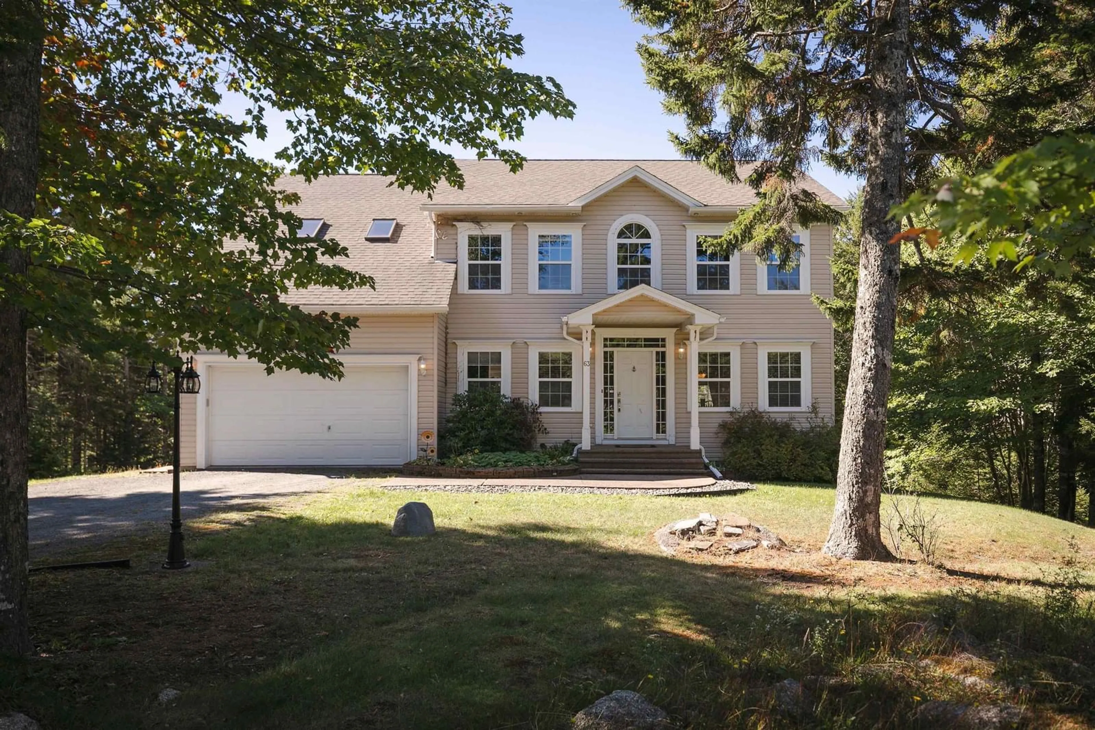 Home with vinyl exterior material, street for 63 Diana Dr, Kingswood Nova Scotia B4B 1M4