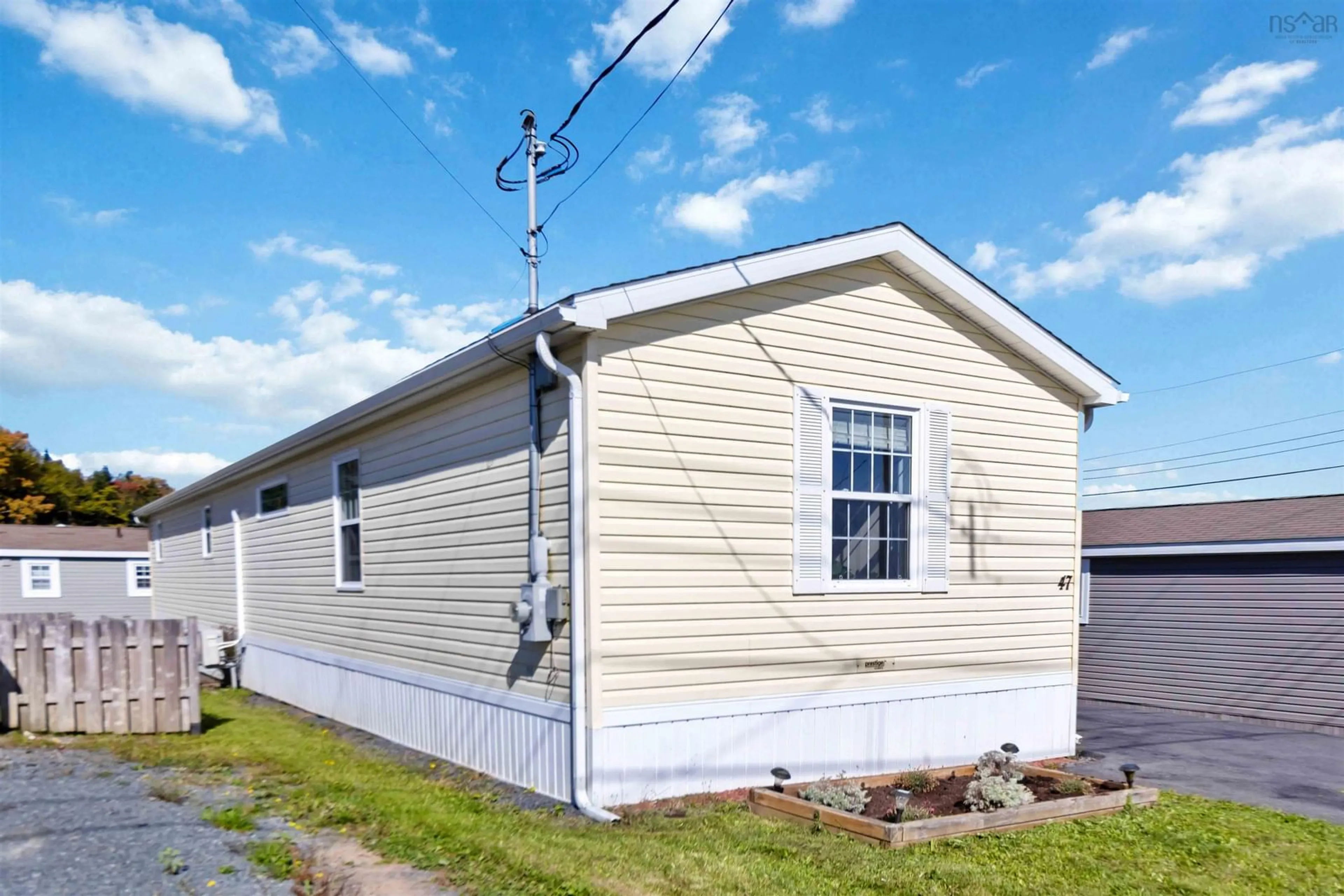 Home with vinyl exterior material, street for 47 Bonavista Dr, Harrietsfield Nova Scotia B3V 0B8