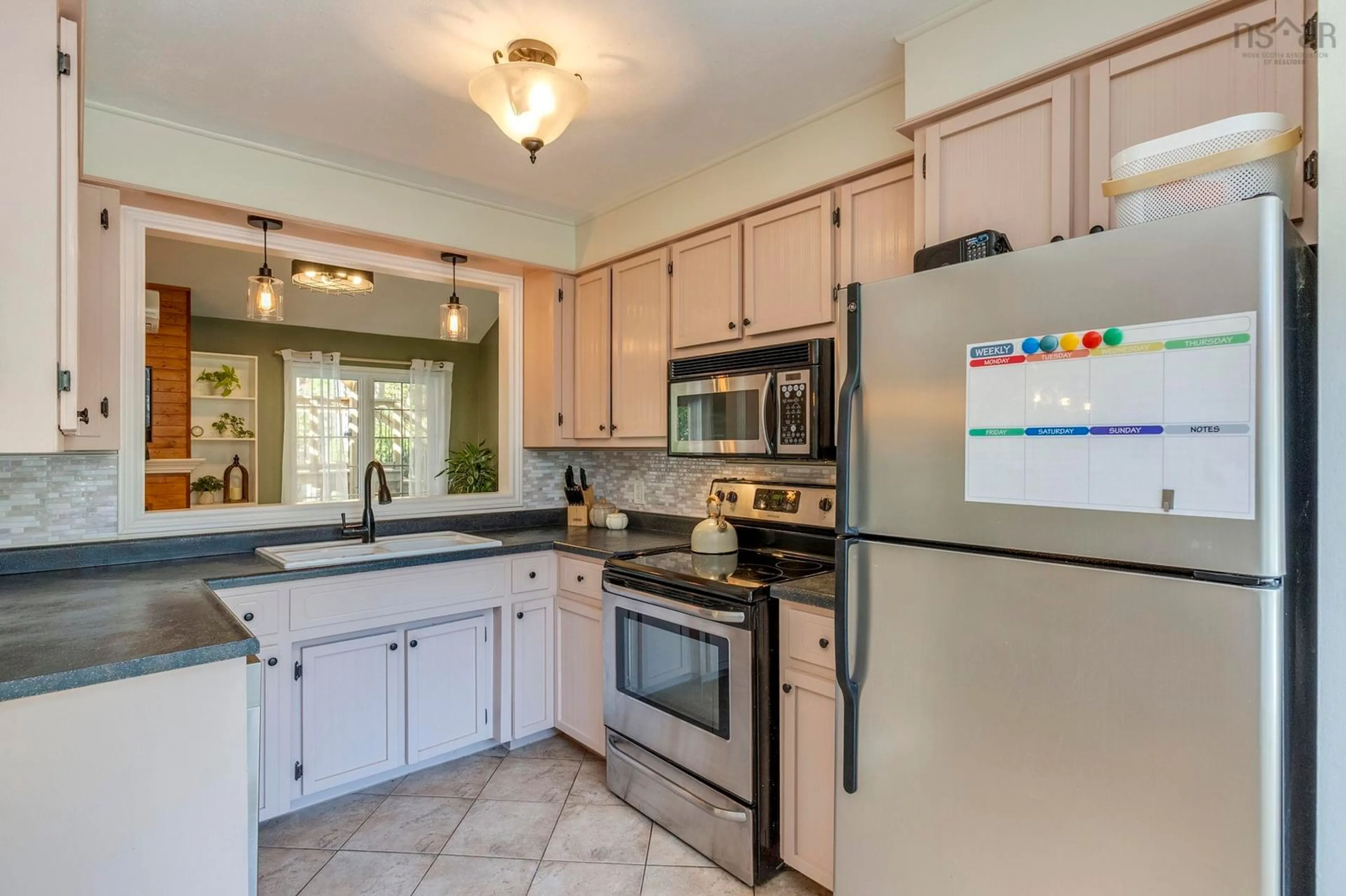 Standard kitchen, ceramic/tile floor for 1575 Charlene St, Coldbrook Nova Scotia B4R 1A7