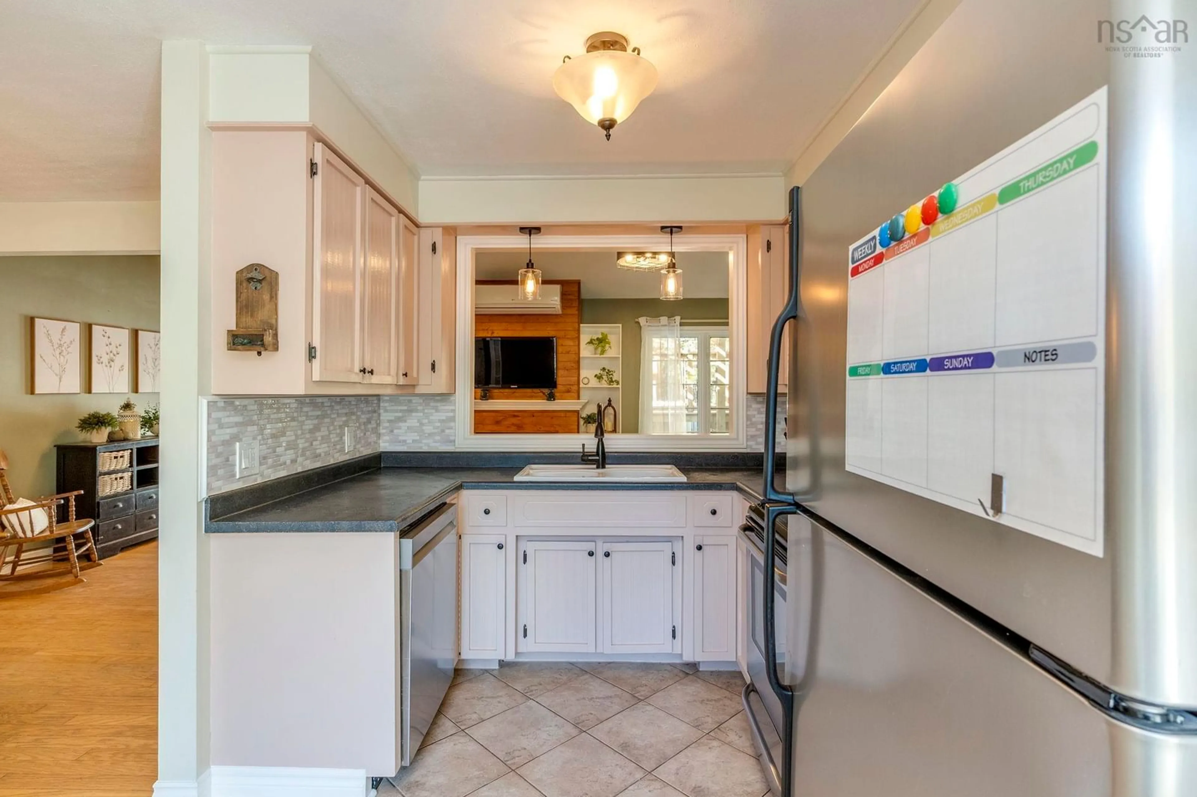 Standard kitchen, ceramic/tile floor for 1575 Charlene St, Coldbrook Nova Scotia B4R 1A7