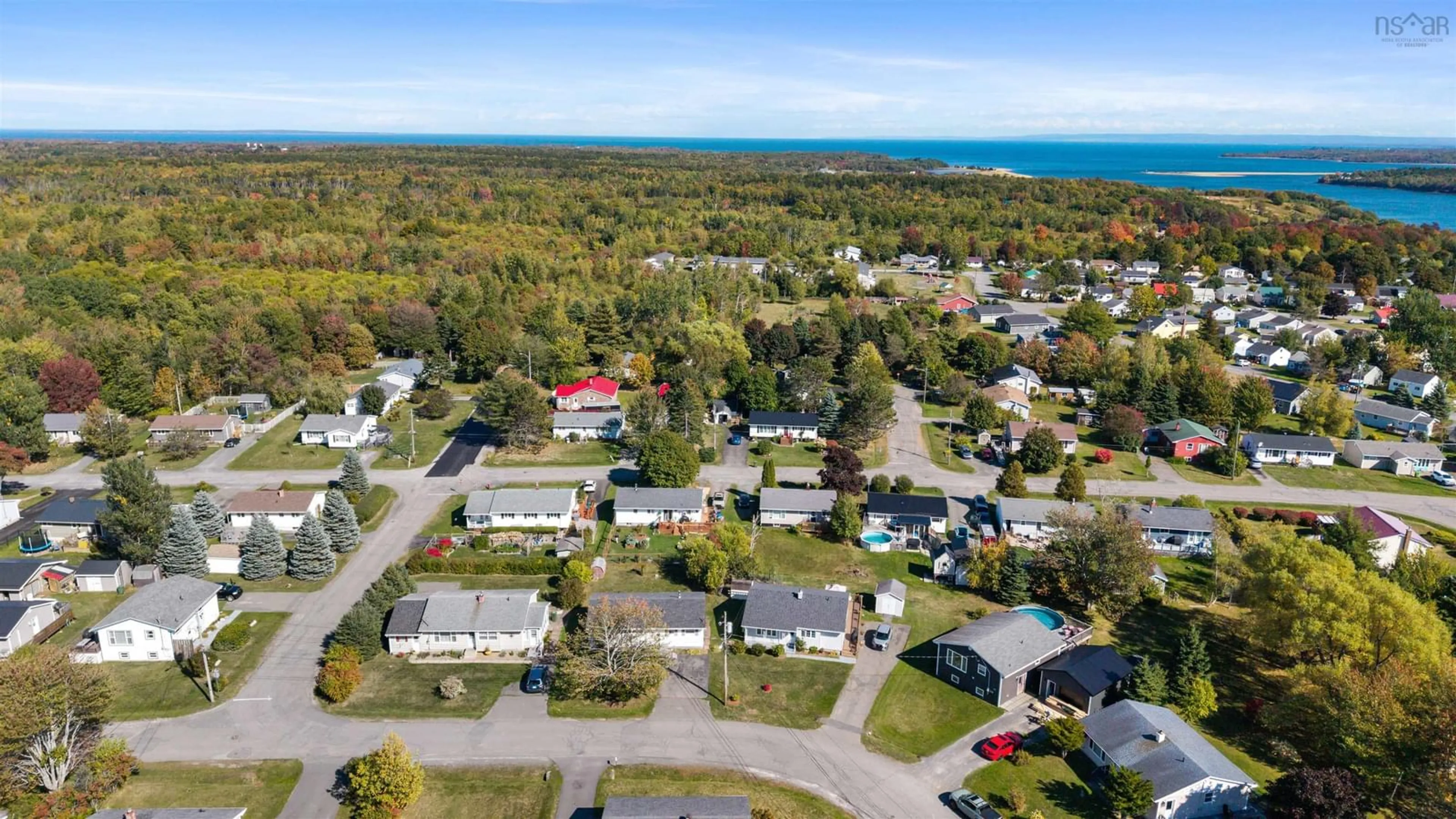 A pic from outside/outdoor area/front of a property/back of a property/a pic from drone, water/lake/river/ocean view for 386 Welsford St, Pictou Nova Scotia B0K 1H0