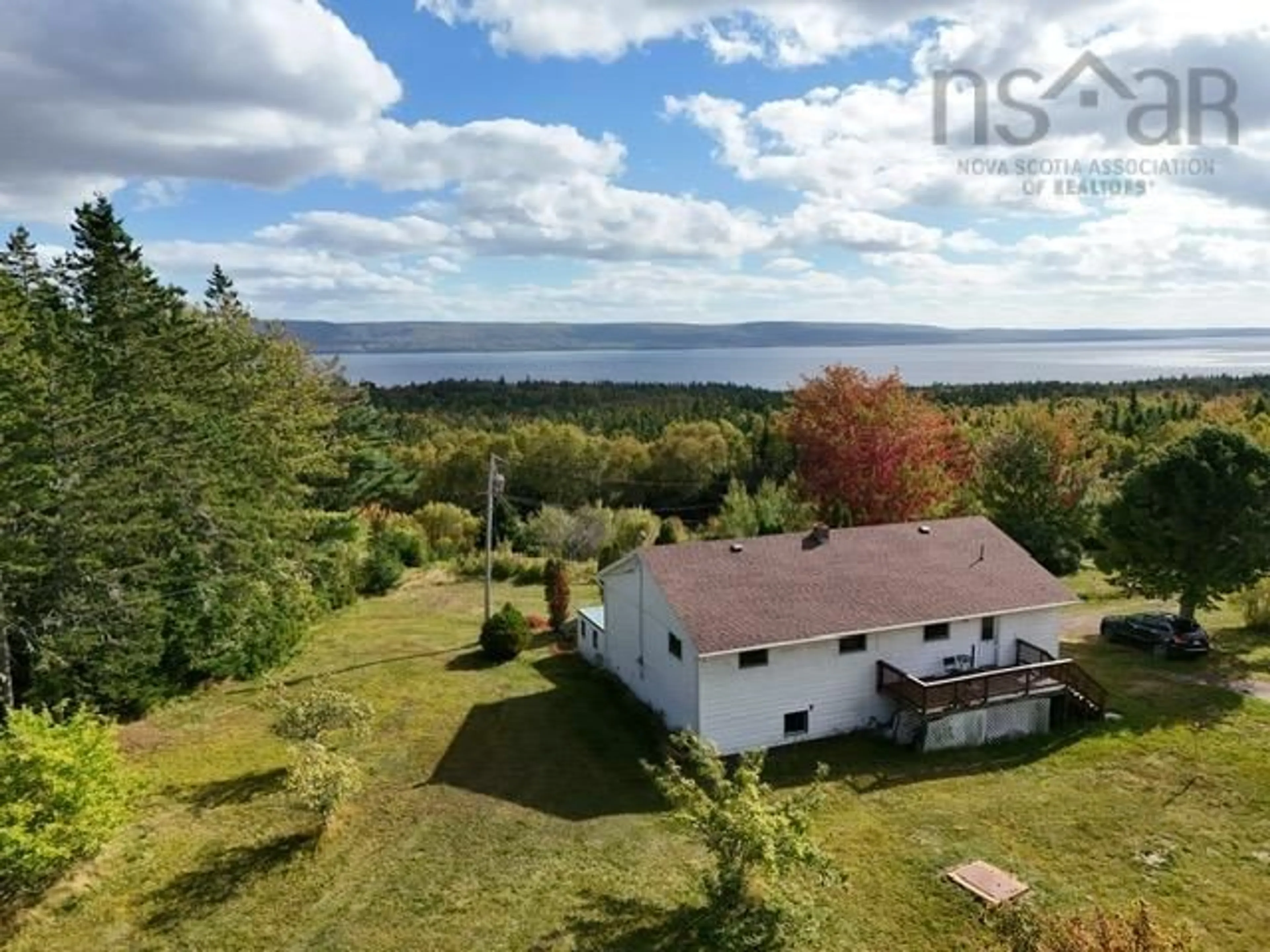 A pic from outside/outdoor area/front of a property/back of a property/a pic from drone, water/lake/river/ocean view for 7734 Kempt Head Rd, Kempt Head Nova Scotia B1X 1S1