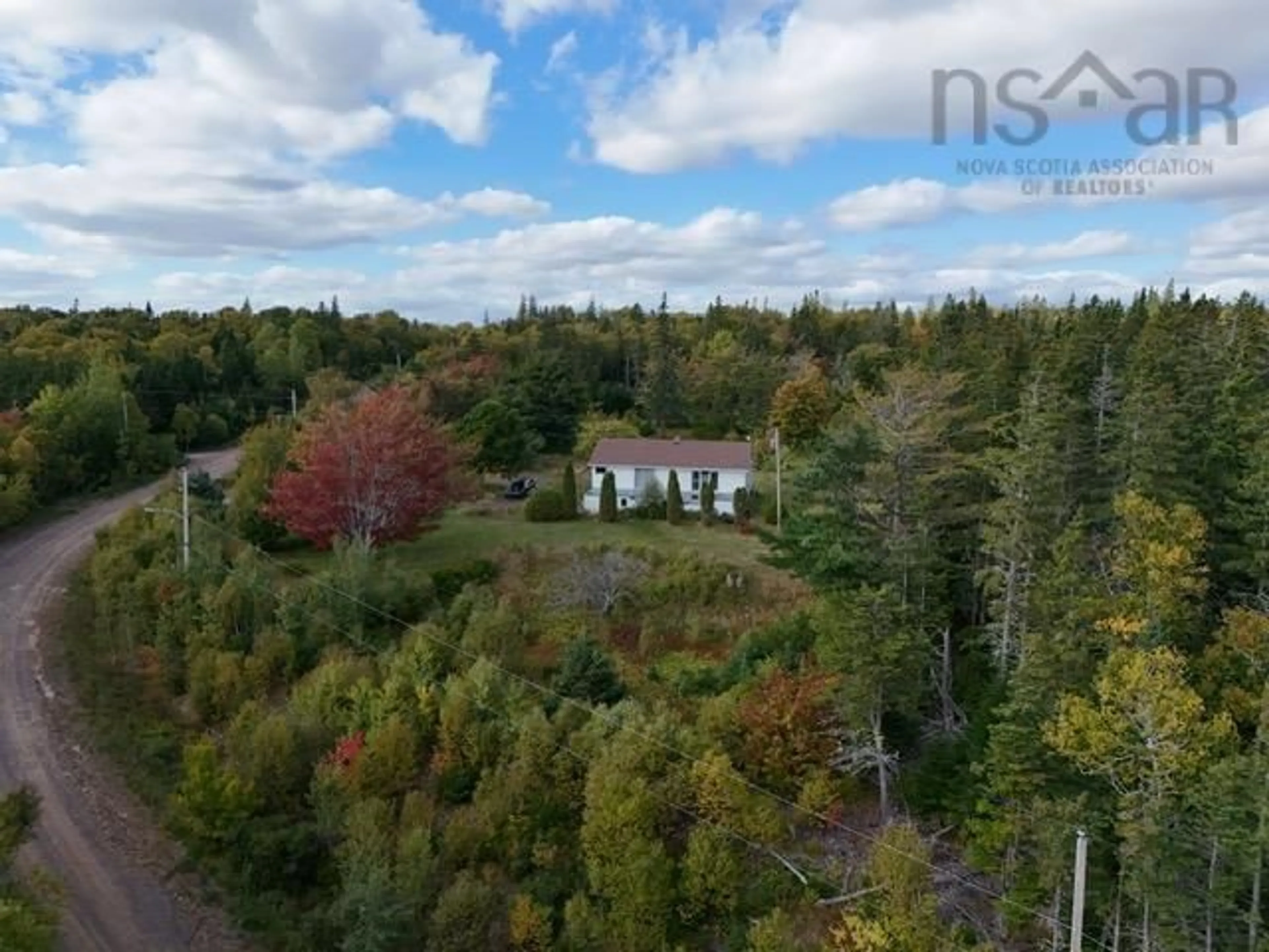 A pic from outside/outdoor area/front of a property/back of a property/a pic from drone, forest/trees view for 7734 Kempt Head Rd, Kempt Head Nova Scotia B1X 1S1