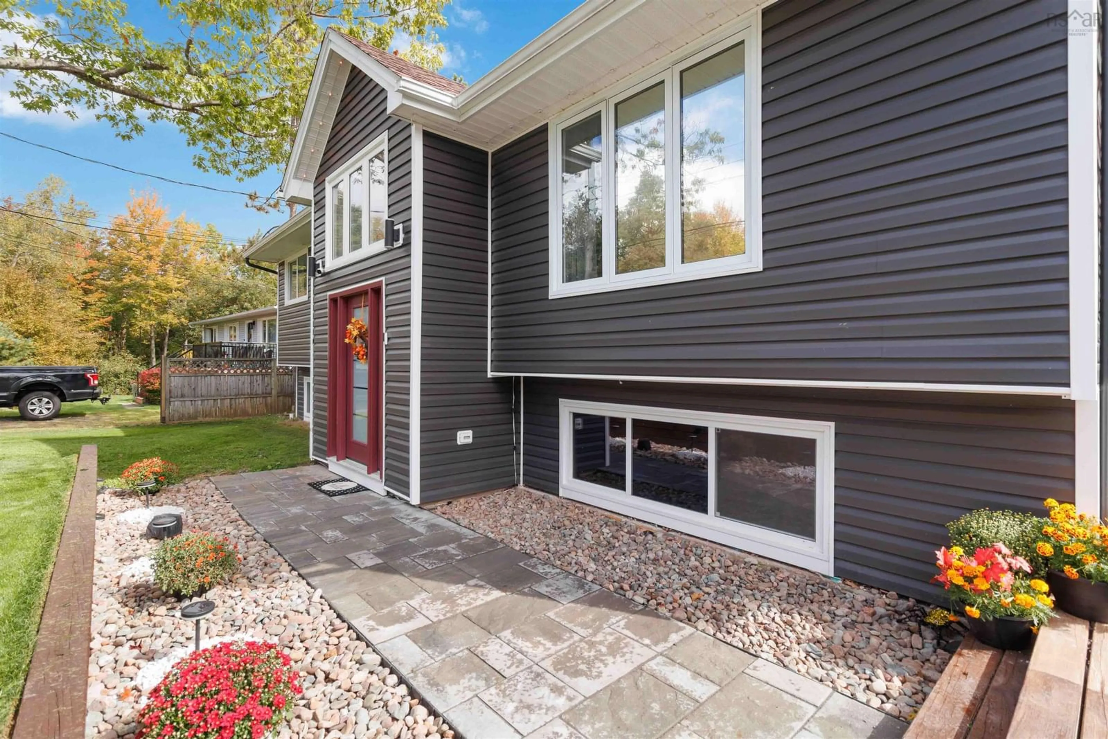 Home with vinyl exterior material, street for 49 Madeline Ave, Lower Sackville Nova Scotia B4C 2L8