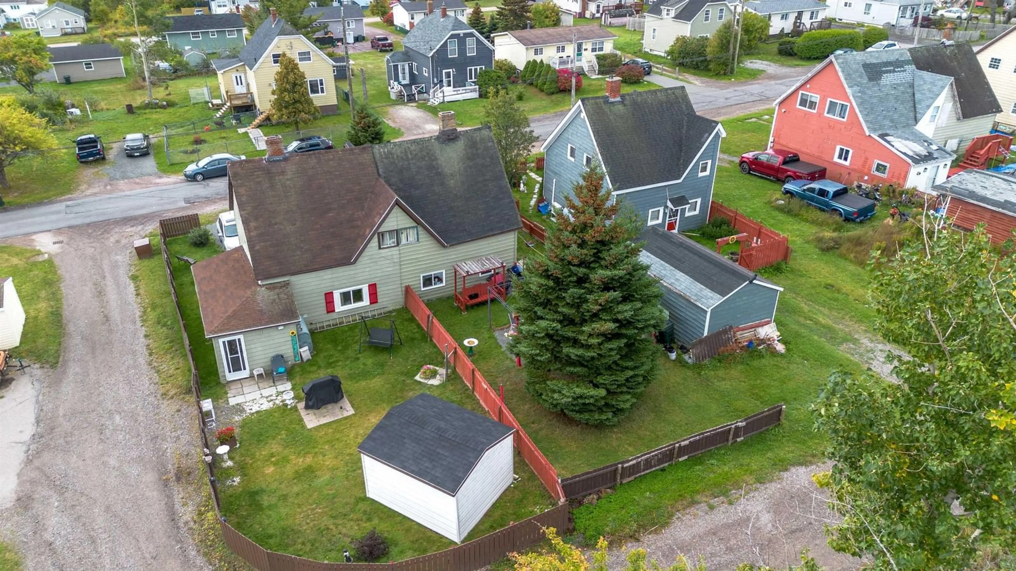 A pic from outside/outdoor area/front of a property/back of a property/a pic from drone, street for 133 Dorchester St, Glace Bay Nova Scotia B1A 3P2