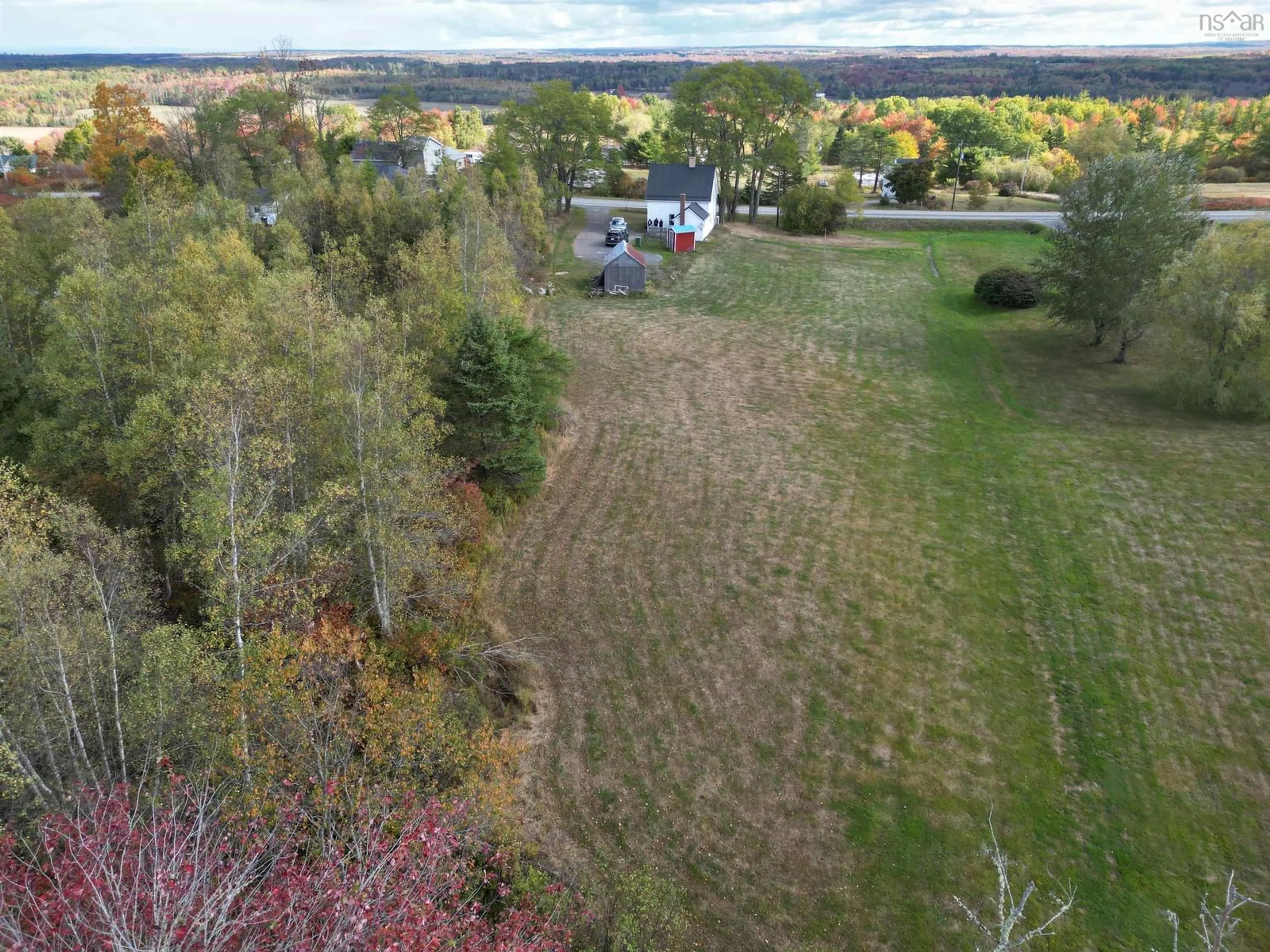 A pic from outside/outdoor area/front of a property/back of a property/a pic from drone, forest/trees view for 7009 Highway 354, Noel Road Nova Scotia B0N 1T0