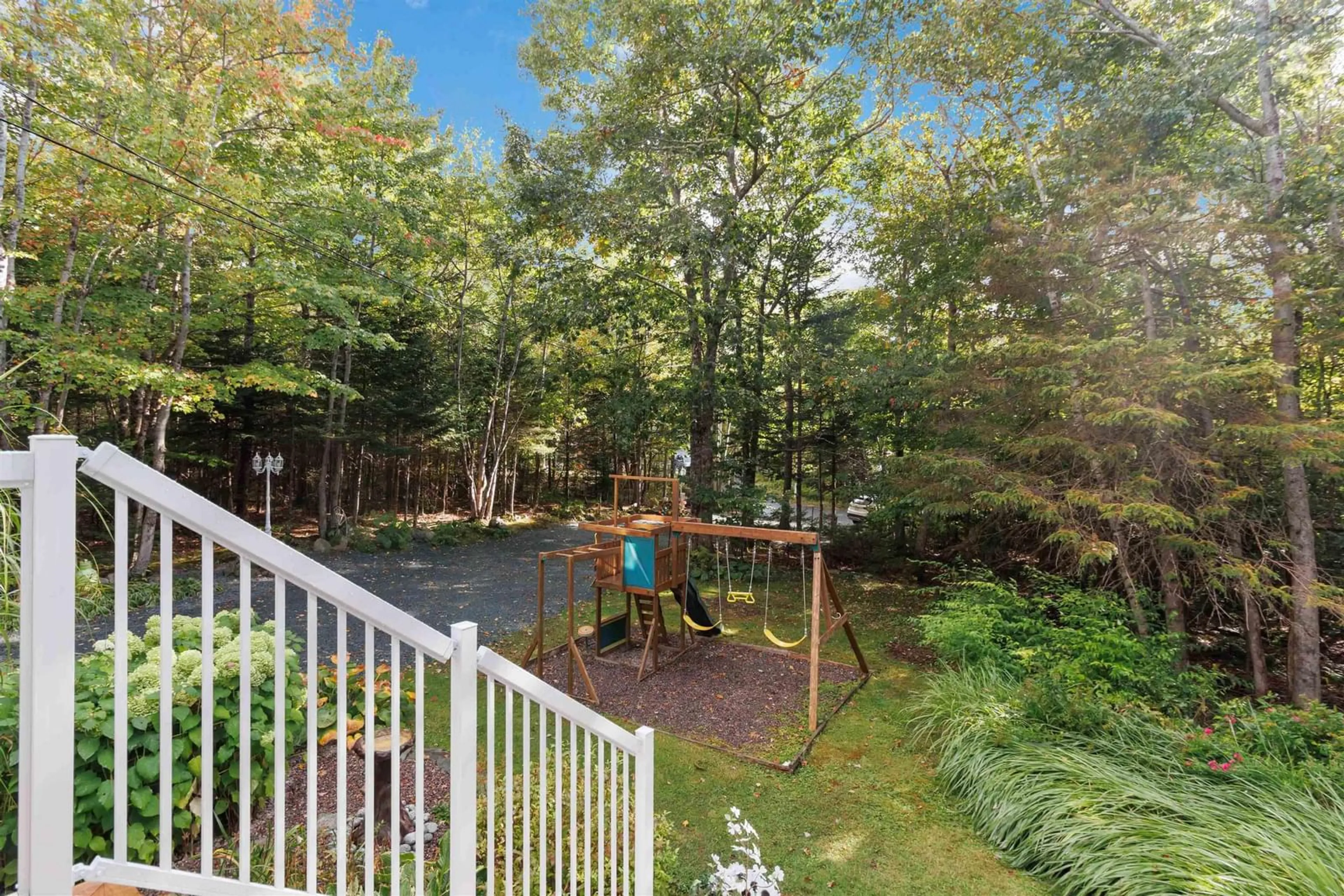 Patio, forest/trees view for 48 Rustic Ridge, Upper Tantallon Nova Scotia B3Z 1L3