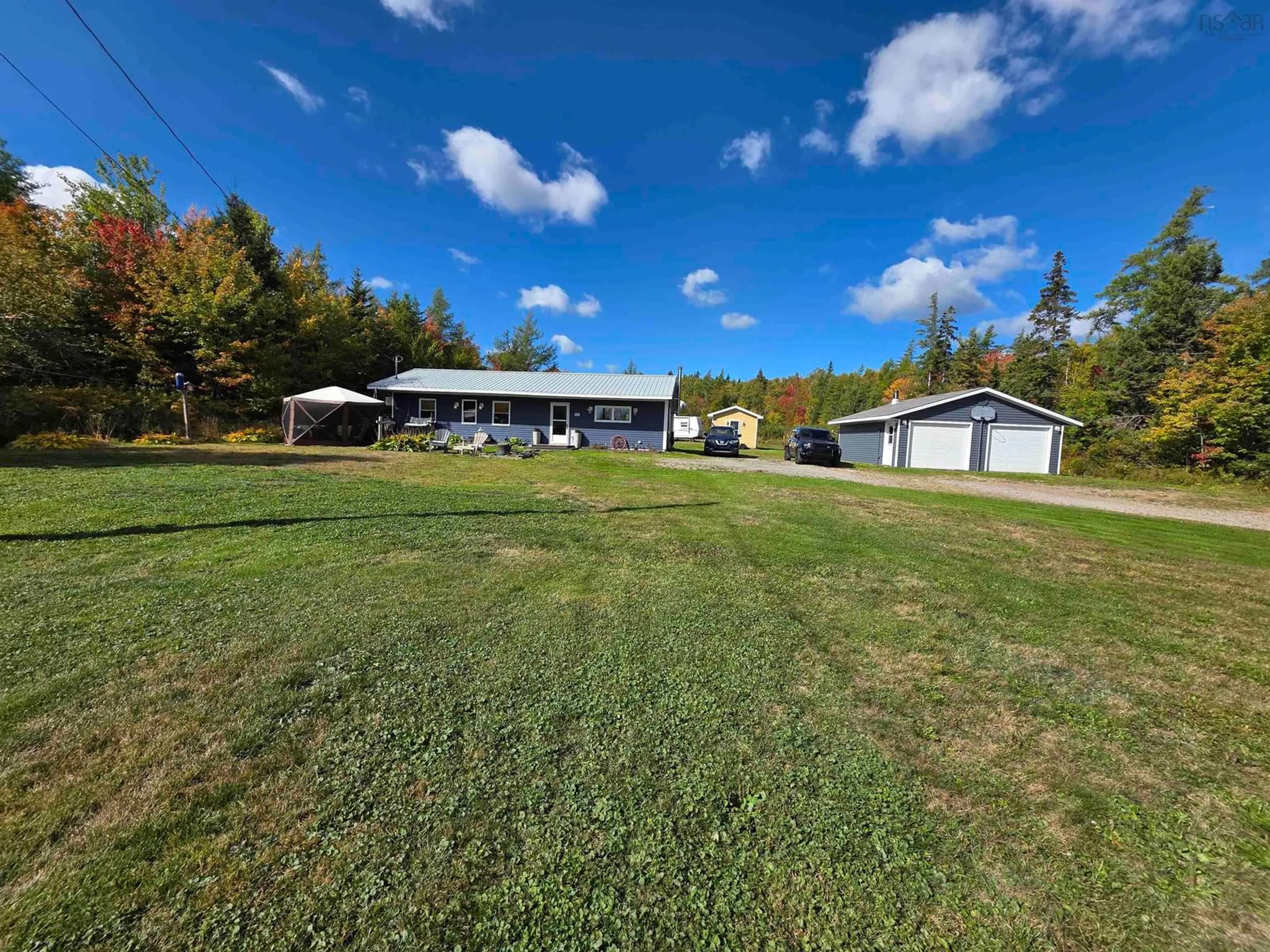 A pic from outside/outdoor area/front of a property/back of a property/a pic from drone, unknown for 5231 Grand Mira North Rd, Grand Mira North Nova Scotia B1K 1P9