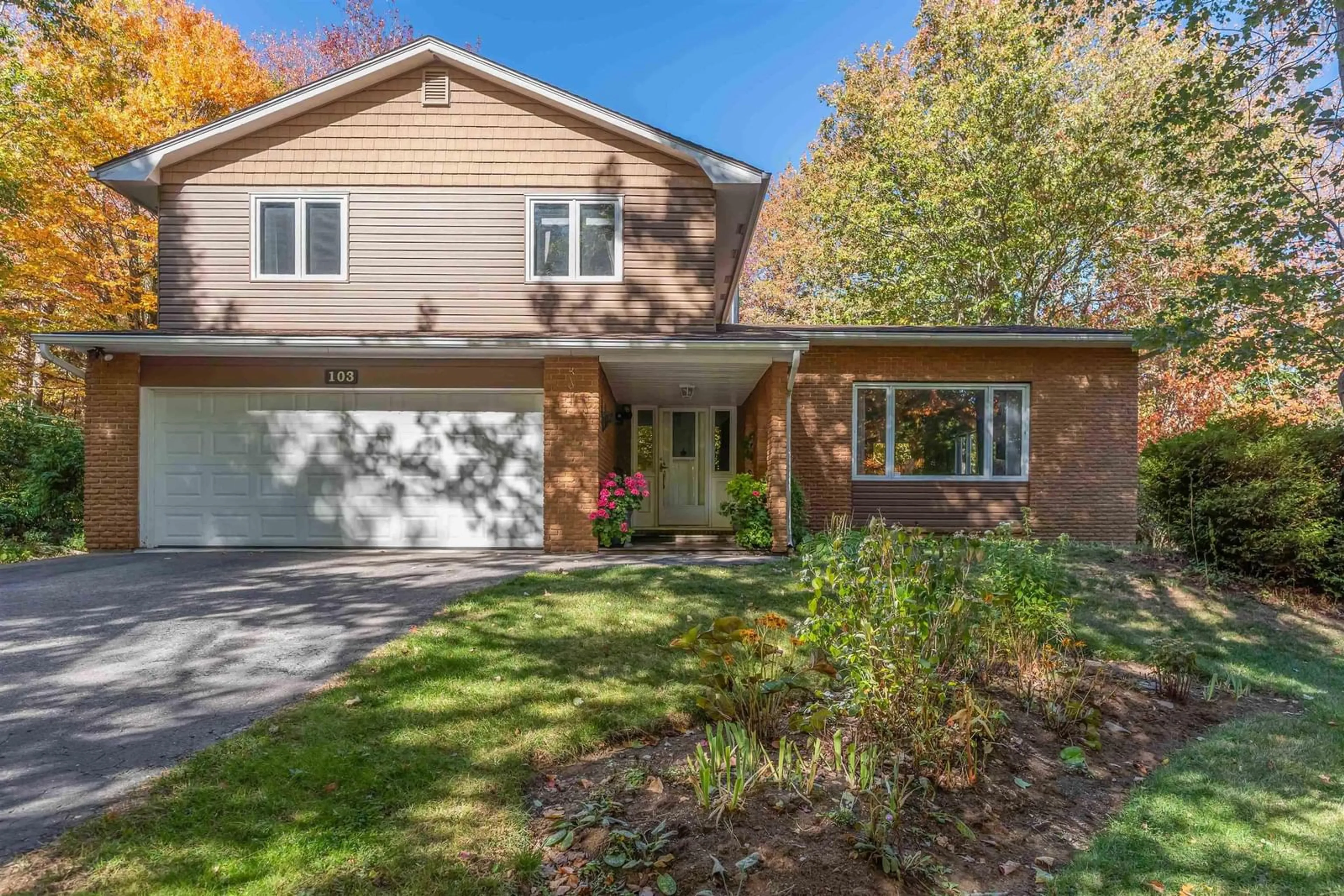 Home with brick exterior material, street for 103 Elizabeth Dr  Ns B4n 0k2, Kentville Nova Scotia B4N 0K2