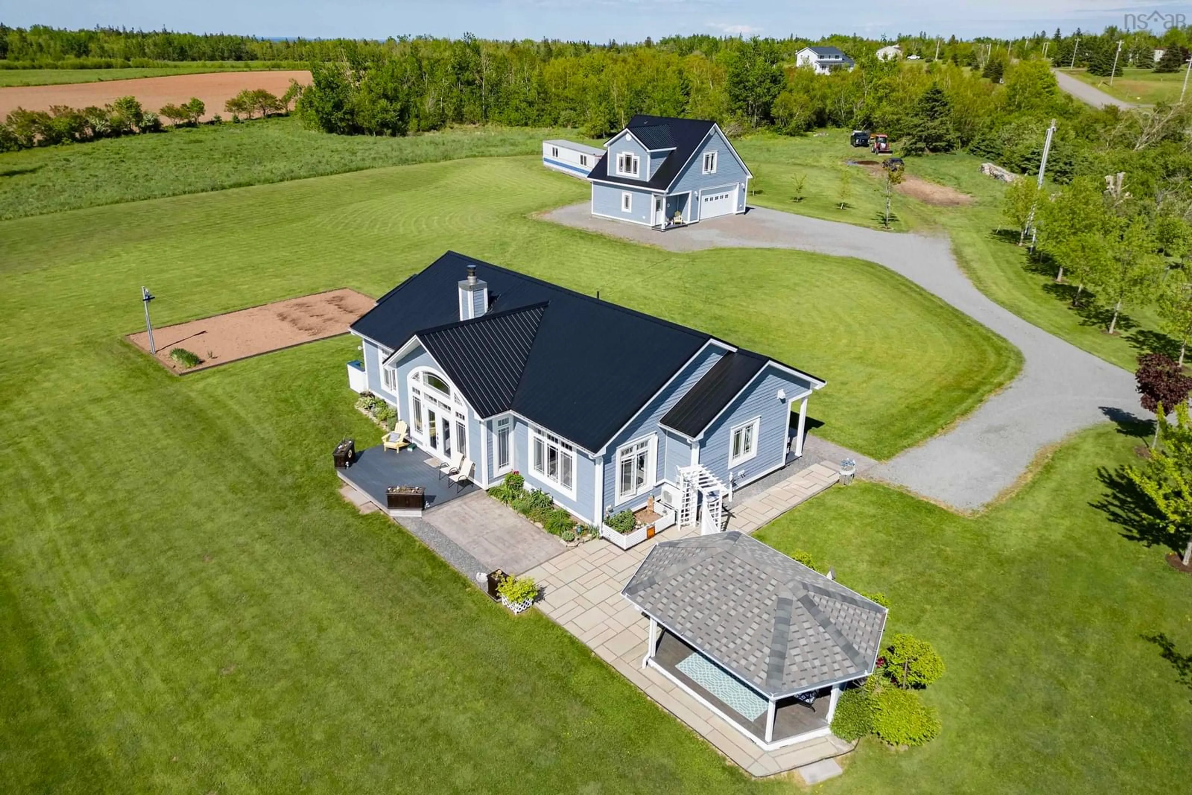 A pic from outside/outdoor area/front of a property/back of a property/a pic from drone, unknown for 451 Gulf Shore Rd, Pugwash Nova Scotia B0K 1L0