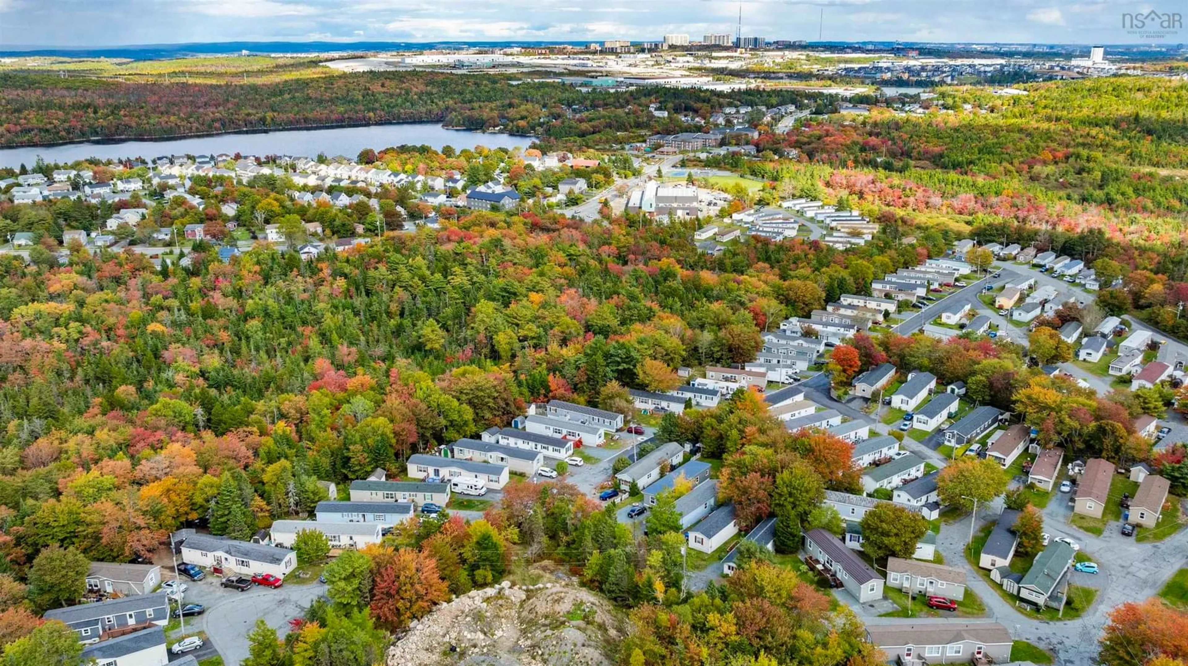 A pic from outside/outdoor area/front of a property/back of a property/a pic from drone, mountain view for 53 Broadway St, Lakeside Nova Scotia B3T 1B1