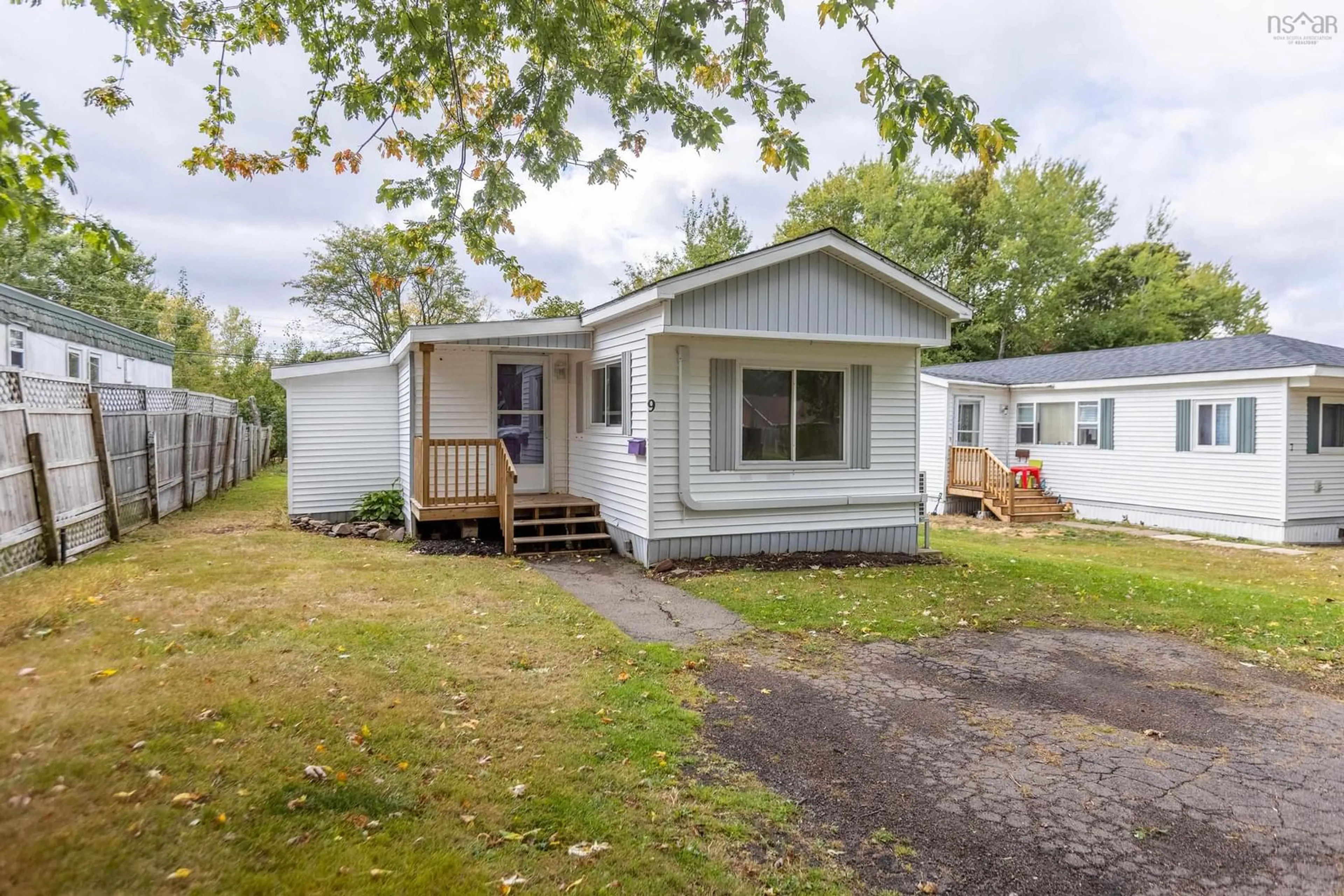 Home with vinyl exterior material, street for 9 Liberty Lane, Amherst Nova Scotia B4H 2K5