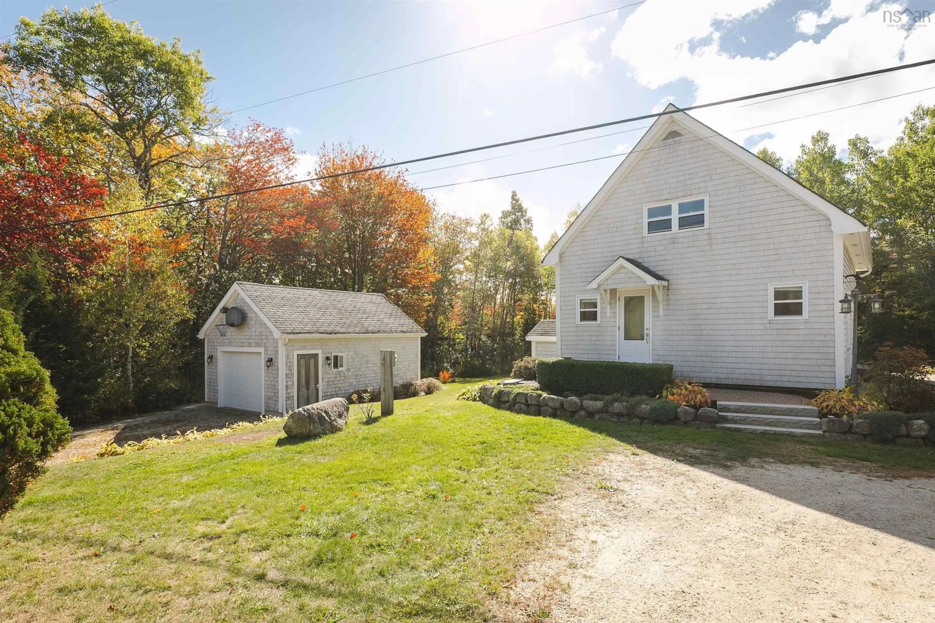 A pic from outside/outdoor area/front of a property/back of a property/a pic from drone, street for 586 Canaan Rd, Canaan Nova Scotia B0J 1J0